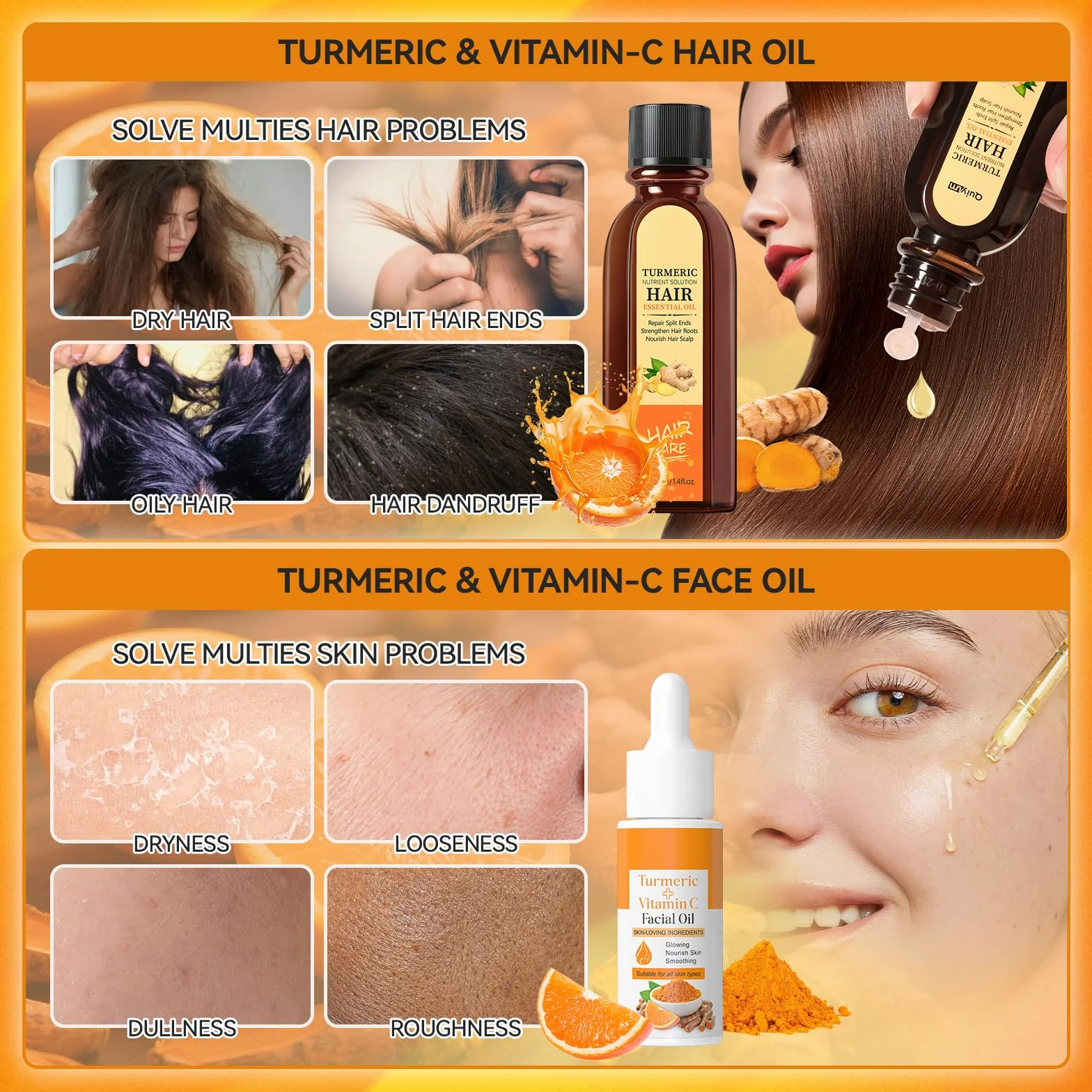 Curcuma & Vitamine C Skincare Set 21 Pièces Coffret Soin Femme
