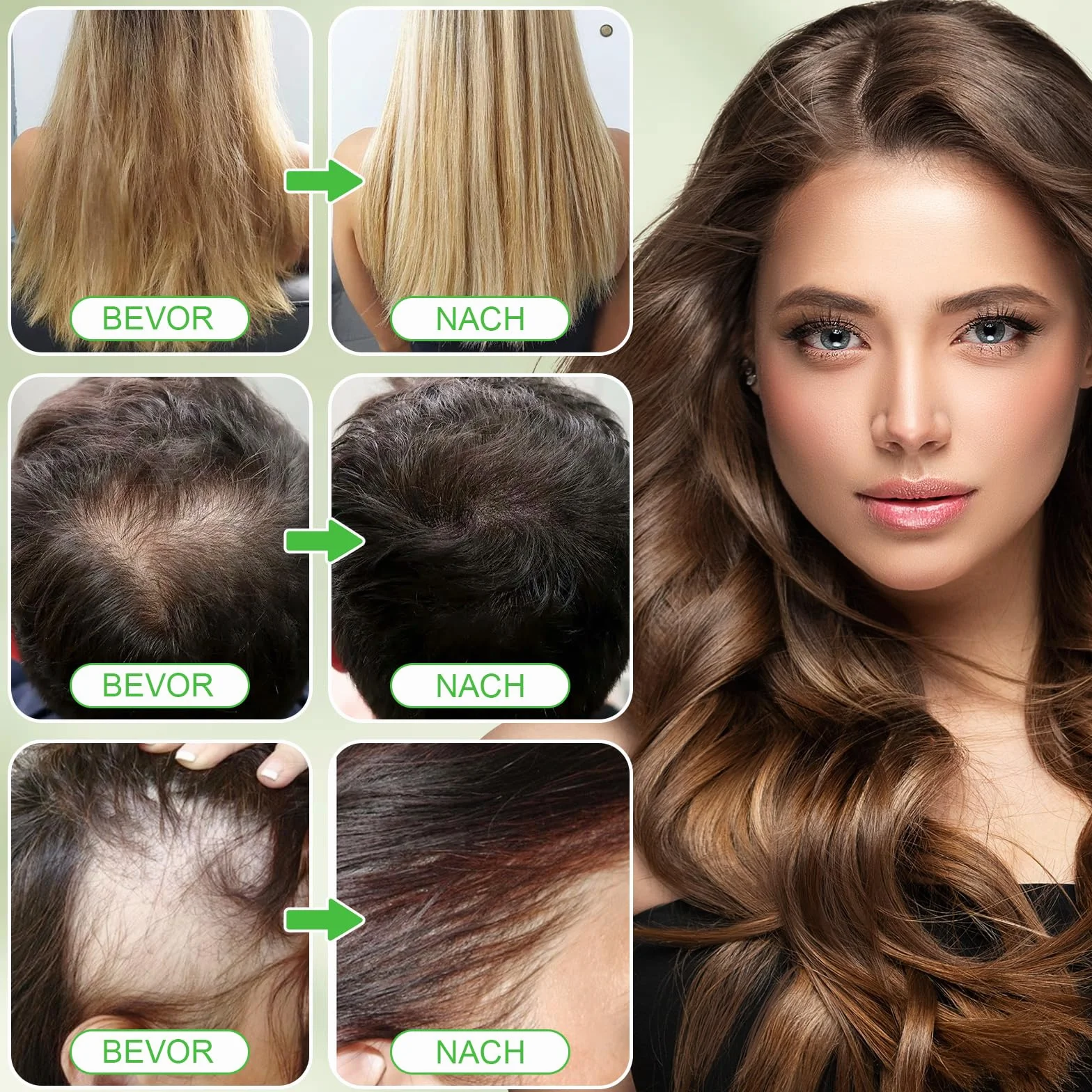 Shampoing Romarin Pousse Cheveux Anti-Chute Renforcement Cheveux Fragiles Clairsemés Hommes Femmes
