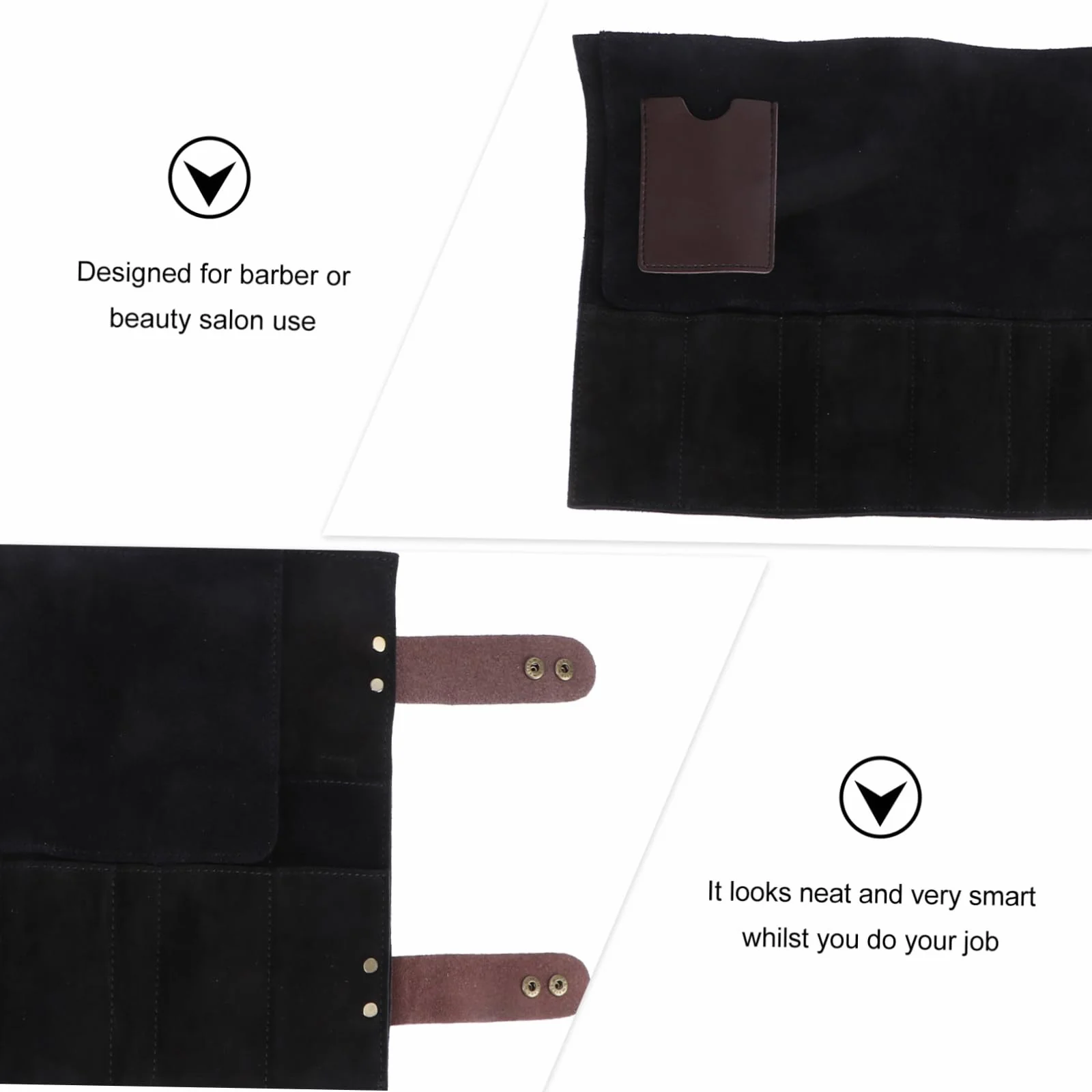 Healeved Porte-ciseaux Et Étui à Peignes Pour Outils De Coiffure Sacoche Pour Ciseaux Et Petits Accessoires De Coiffeur Design Élégant