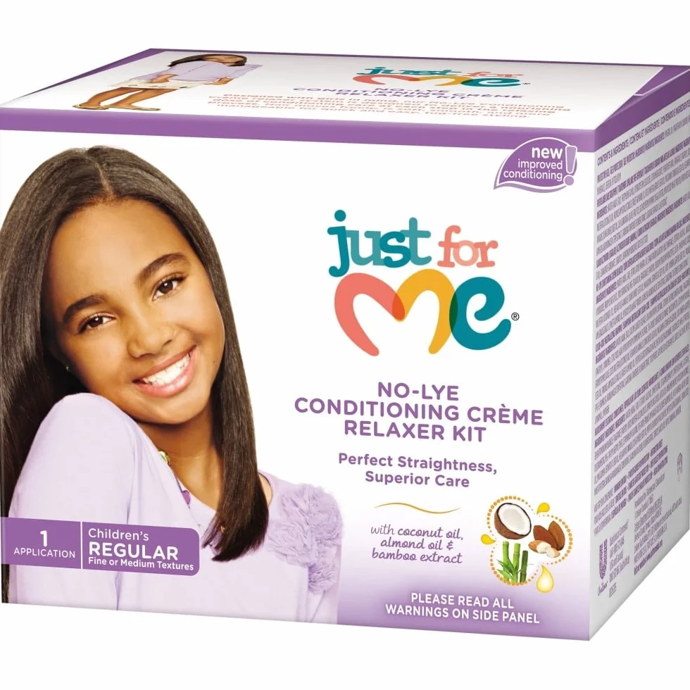 Just For Me No-Lye Conditioning Creme Relaxer Kit Regular