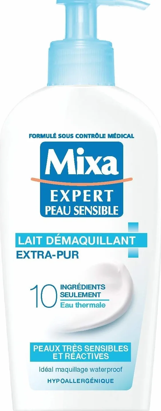 Mixa Expert Peau Sensible Lait Démaquillant Apaisant Extra-pur 200 ml