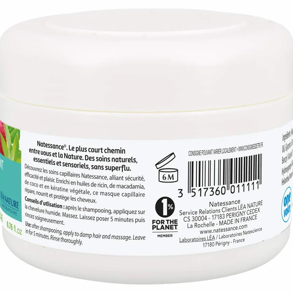Natessance Masque Capillaire Ricin 200 ml