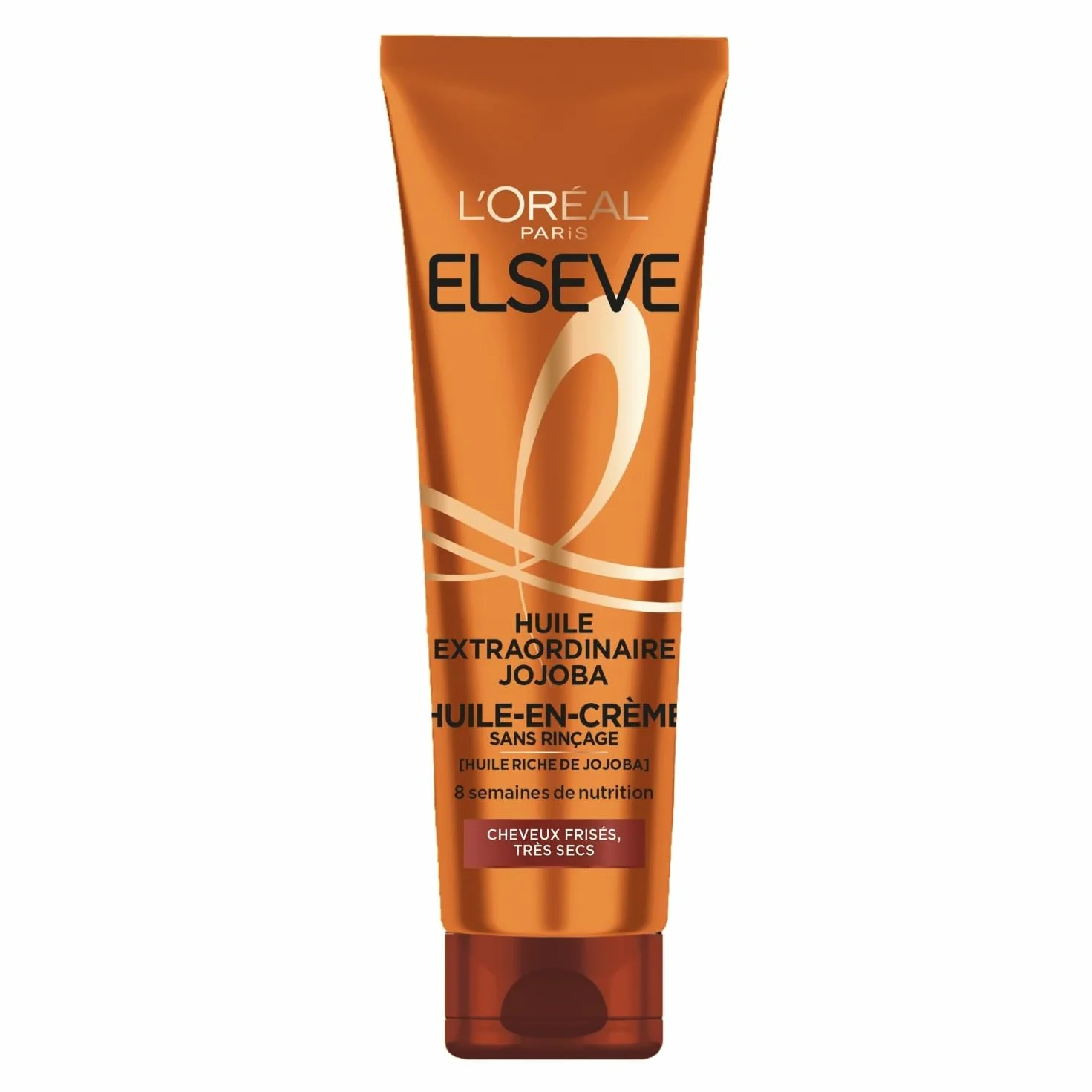 L'Oréal Paris Elsève Huile-en-Crème de Nutrition sans Rinçage Cheveux Très Secs Frisés 150 ml