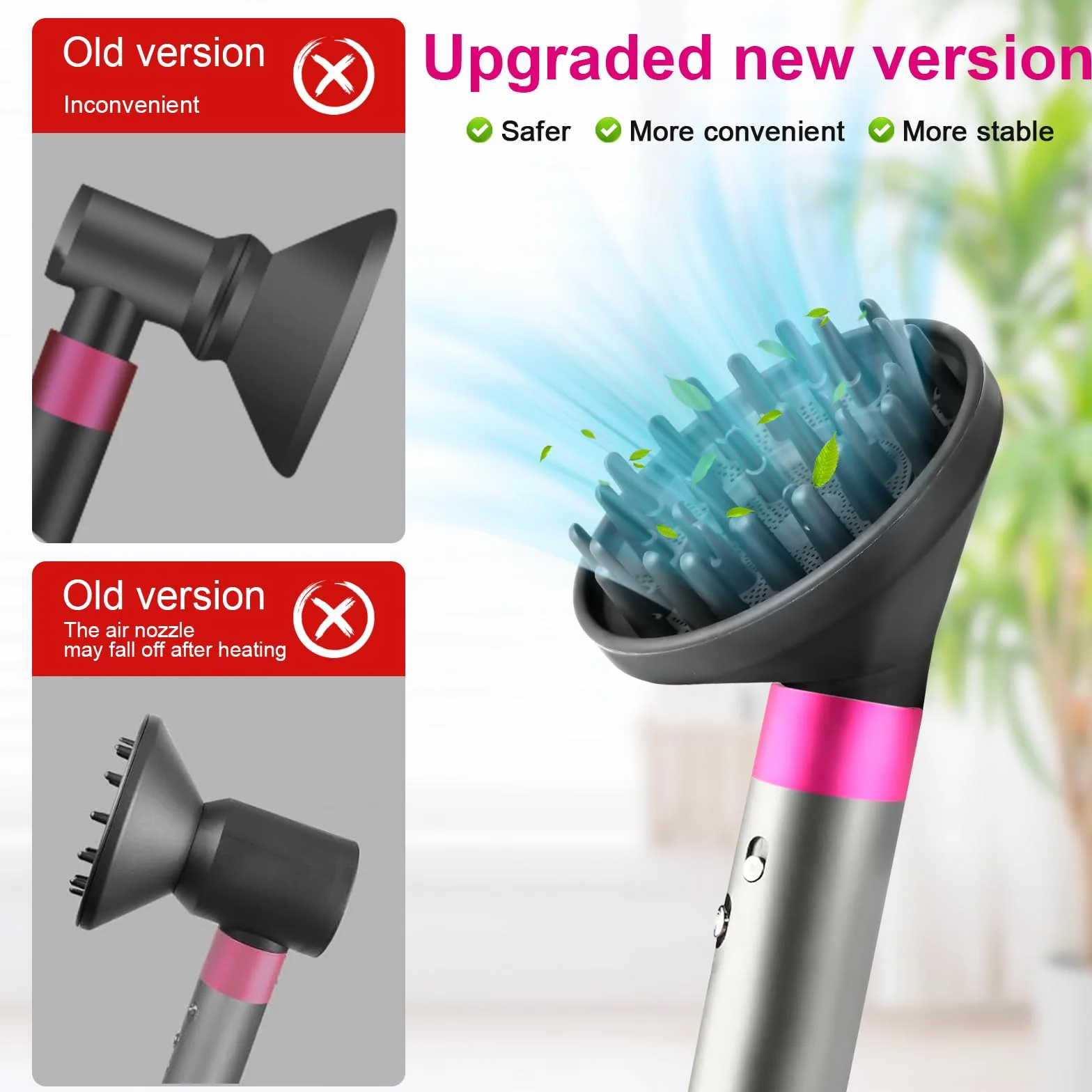 Diffuseur pour Dyson Airwrap Styler HS01 HS05 Accessoire, conversion pour Dyson Airwrap Styler en sèche-cheveux