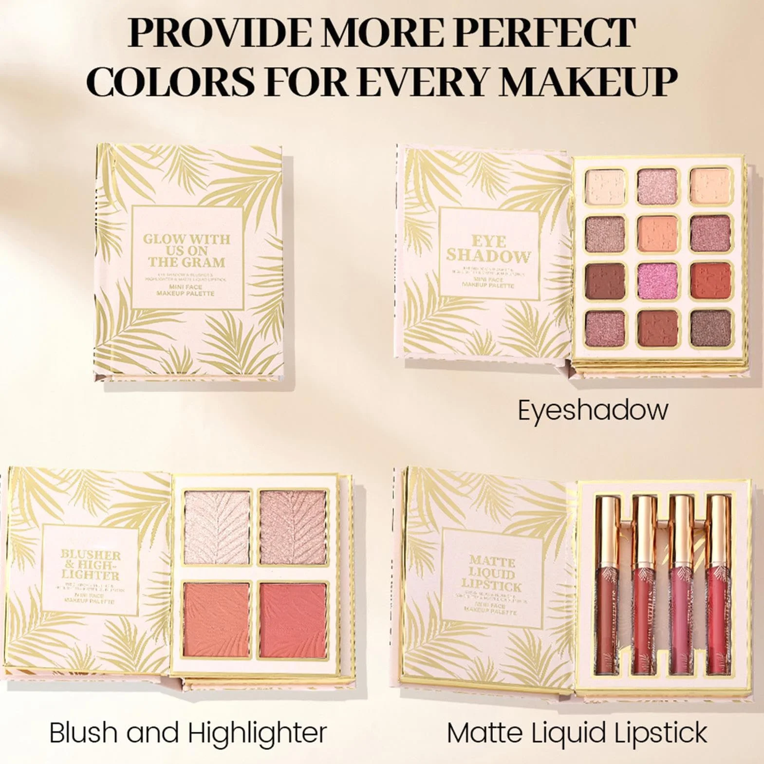 Palette De Maquillage Livre - 12 Couleurs À Paupières,À Paupières Nacrée Style Livre Avec 4 Fard À Joues Et 4 Brillant À Lèvres | Pour Femmes, Filles, Beauté, Fête,