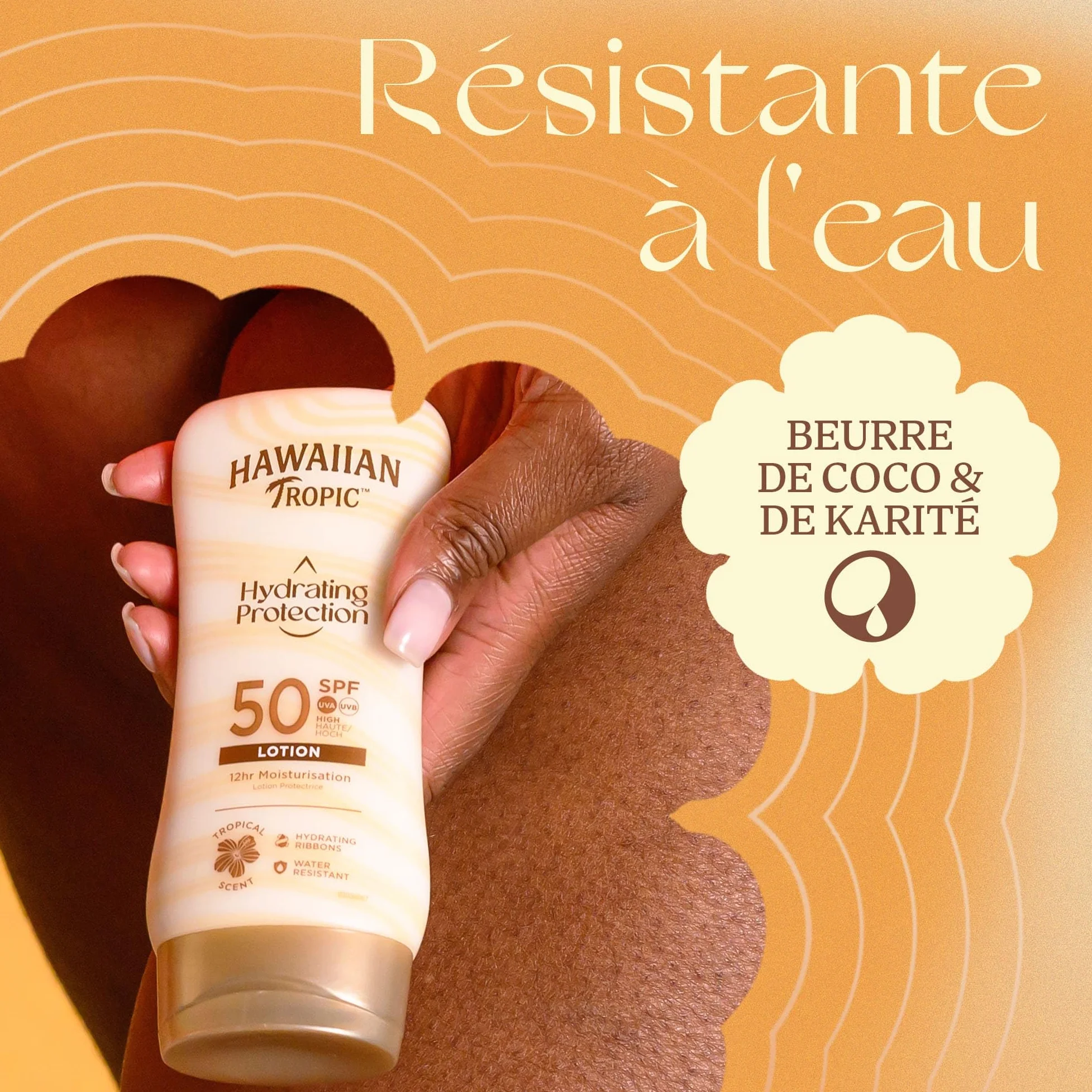 HAWAIIAN Tropic Hydrating Protection Lotion Solaire SPF 50 180ml