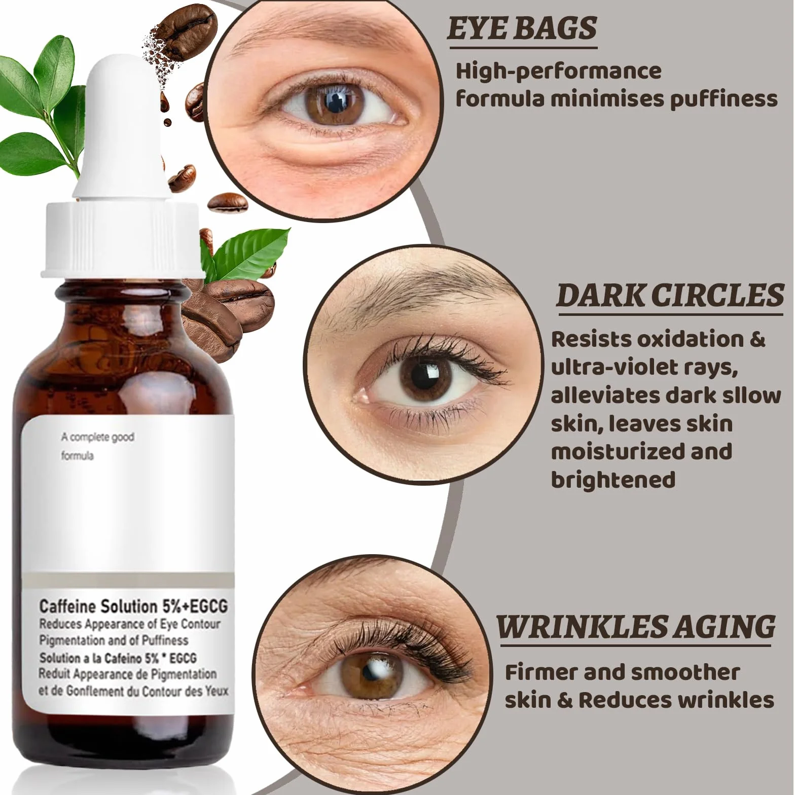 Flintronic Sérum Anti-Cernes Caféine 5% + EGCG 30 ml