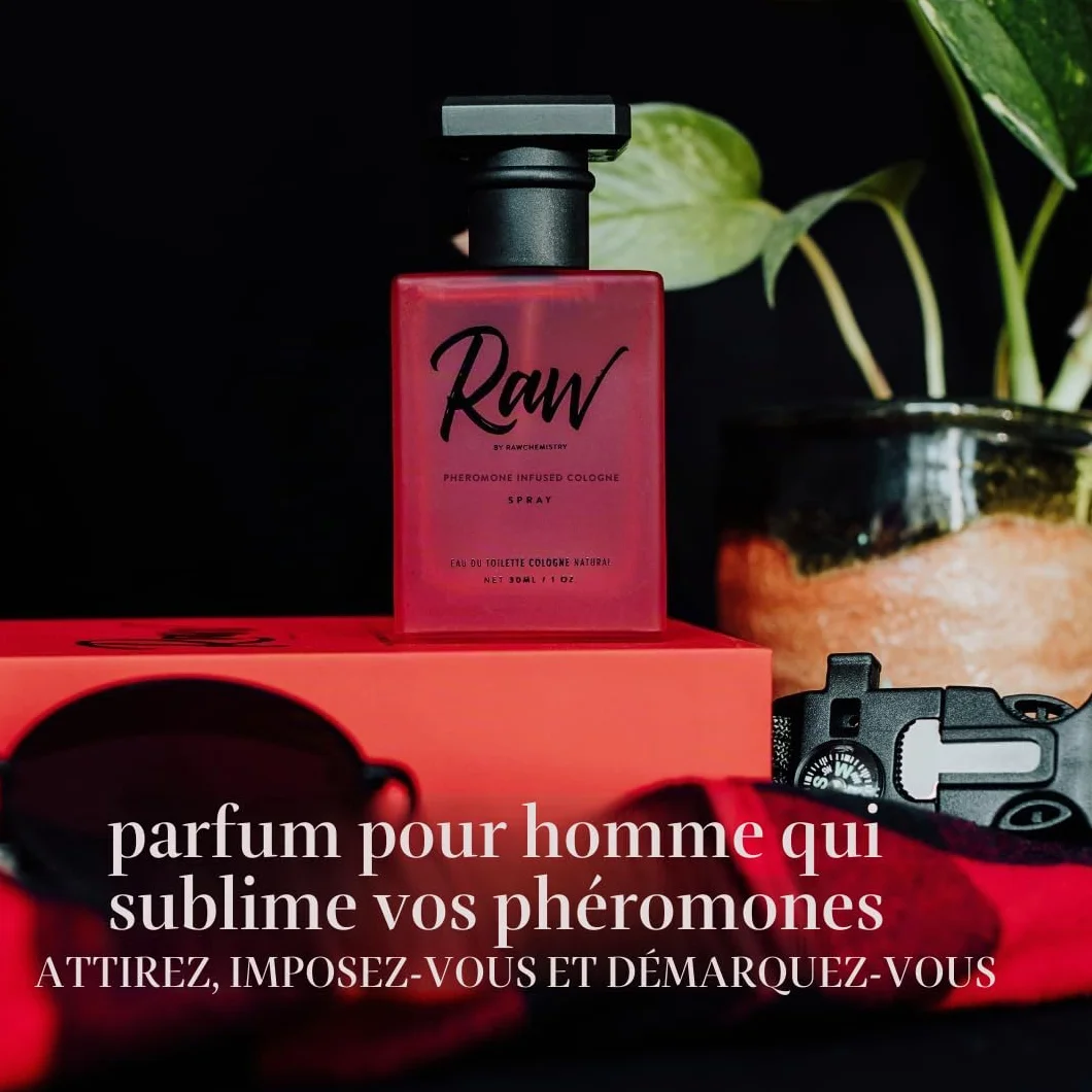 Raw by RawChemistry Eau de Cologne infusée aux phéromones pour homme 30 ml