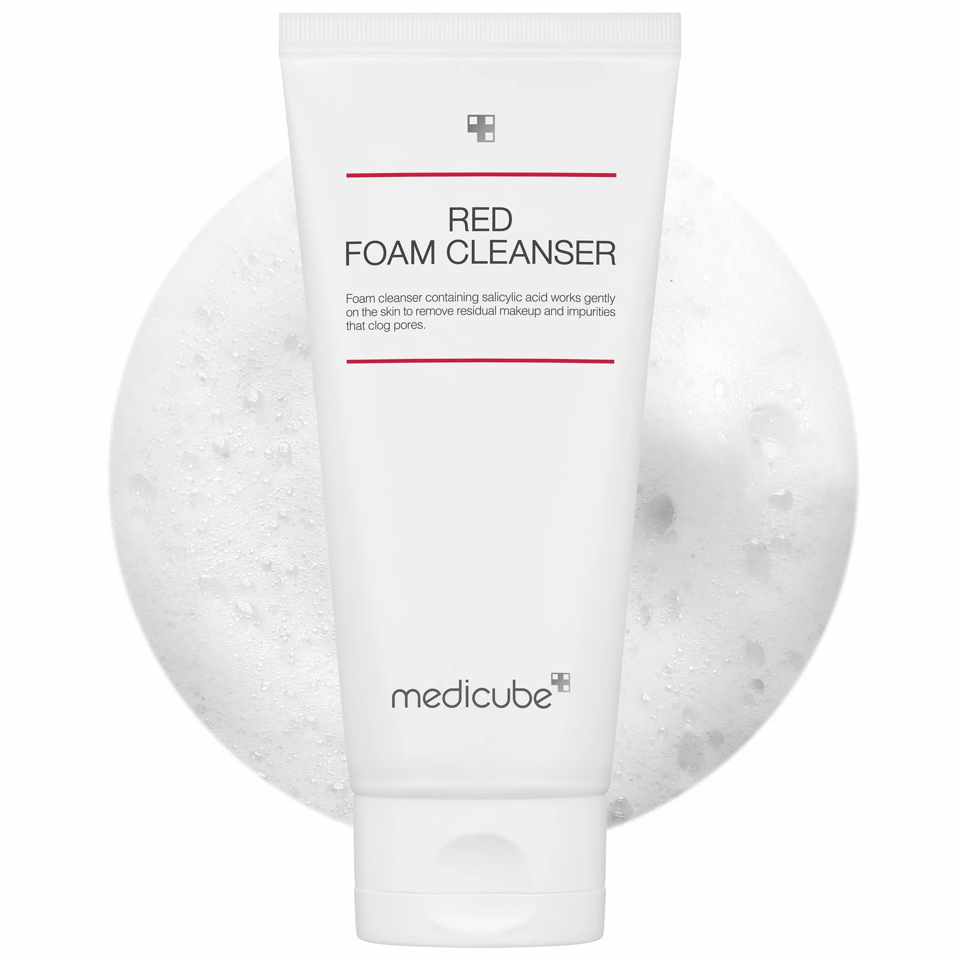 Medicube Red Foam Cleanser 120 ml – Nettoyant profond pour impuretés et sébum – Soin coréen