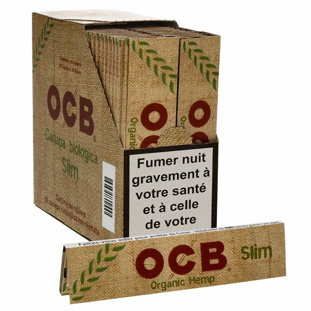 OCB Activ Tips Slim Filtres à Charbon Actif 7 mm Lot de 50