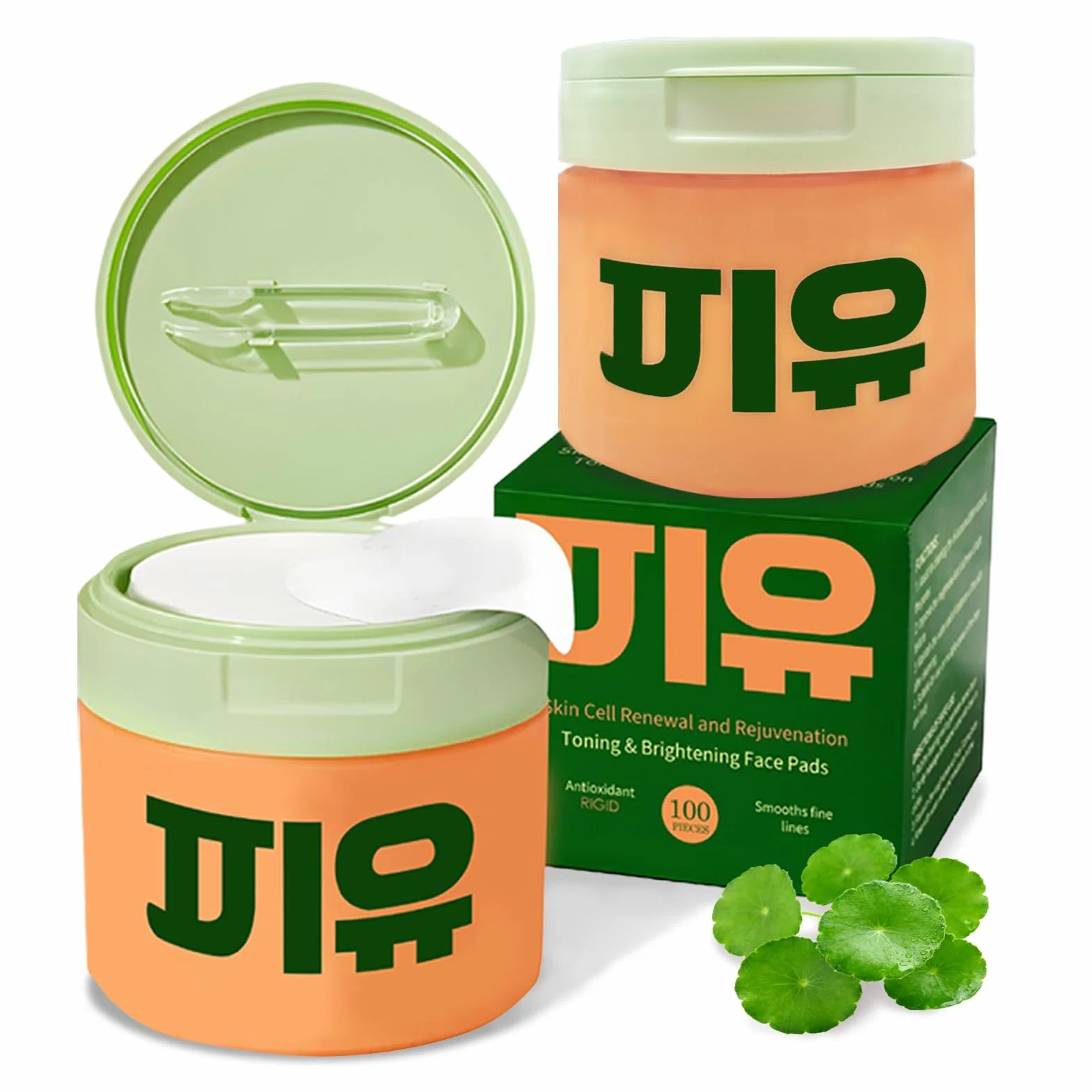 200pcs Toner Pad Centell,Toner Pads,Korean Centella Tampons de Toner Hydratants,Anti-Âge,Éclaircissant,Rides Minimisant