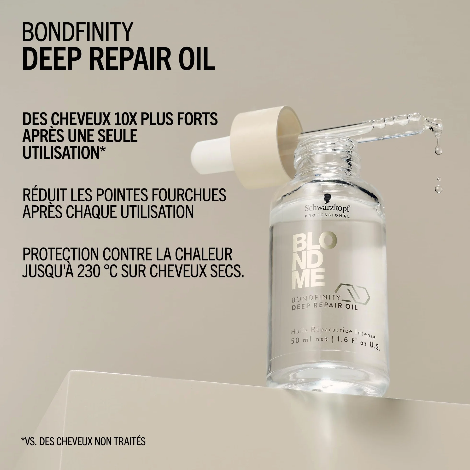 Schwarzkopf Professional BLONDME Bondfinity Deep Repair Oil Huile Légère Pour Cheveux Réparateur 50 ml