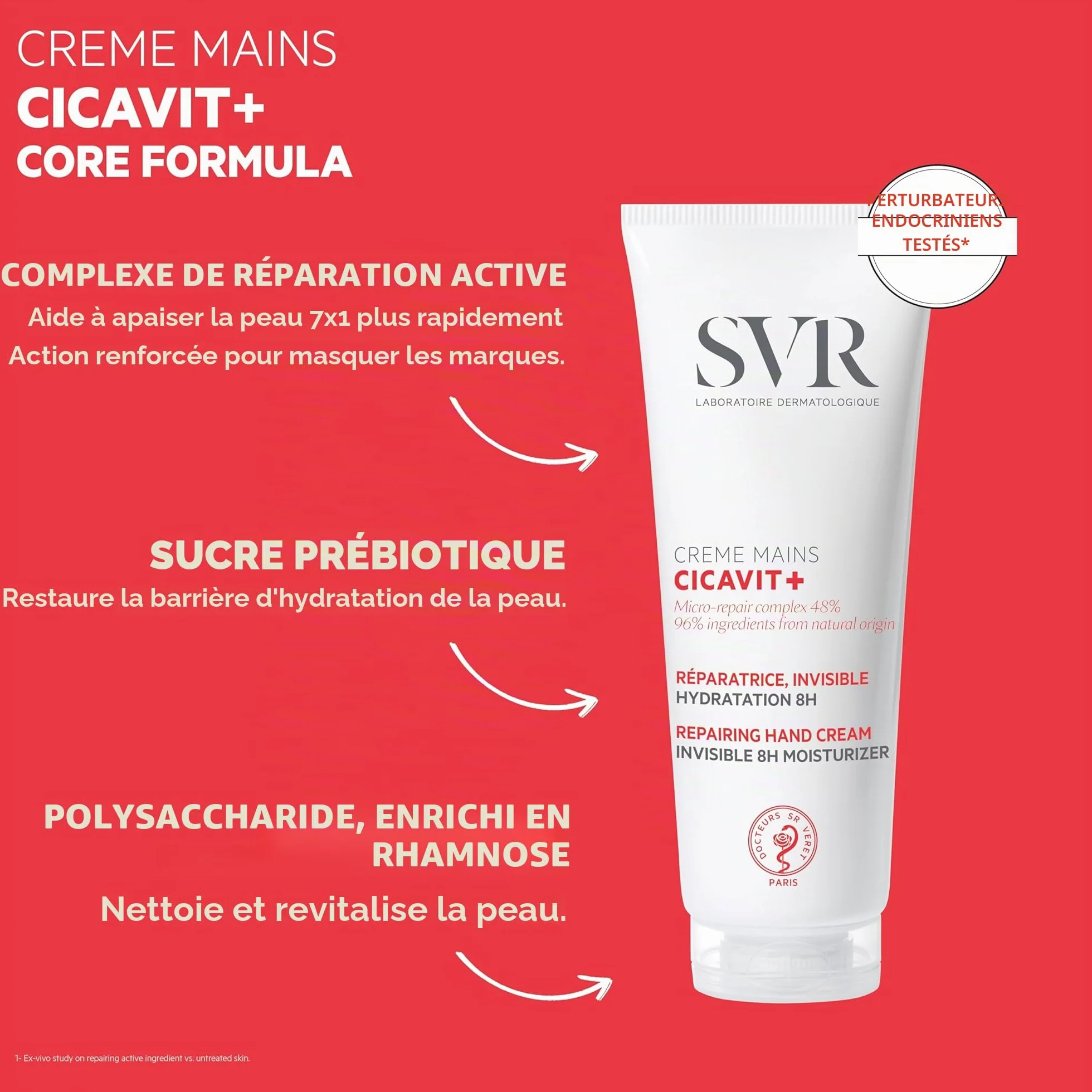 SVR Cicavit+ Crème Mains Réparation intense 75 g pour mains très sèches