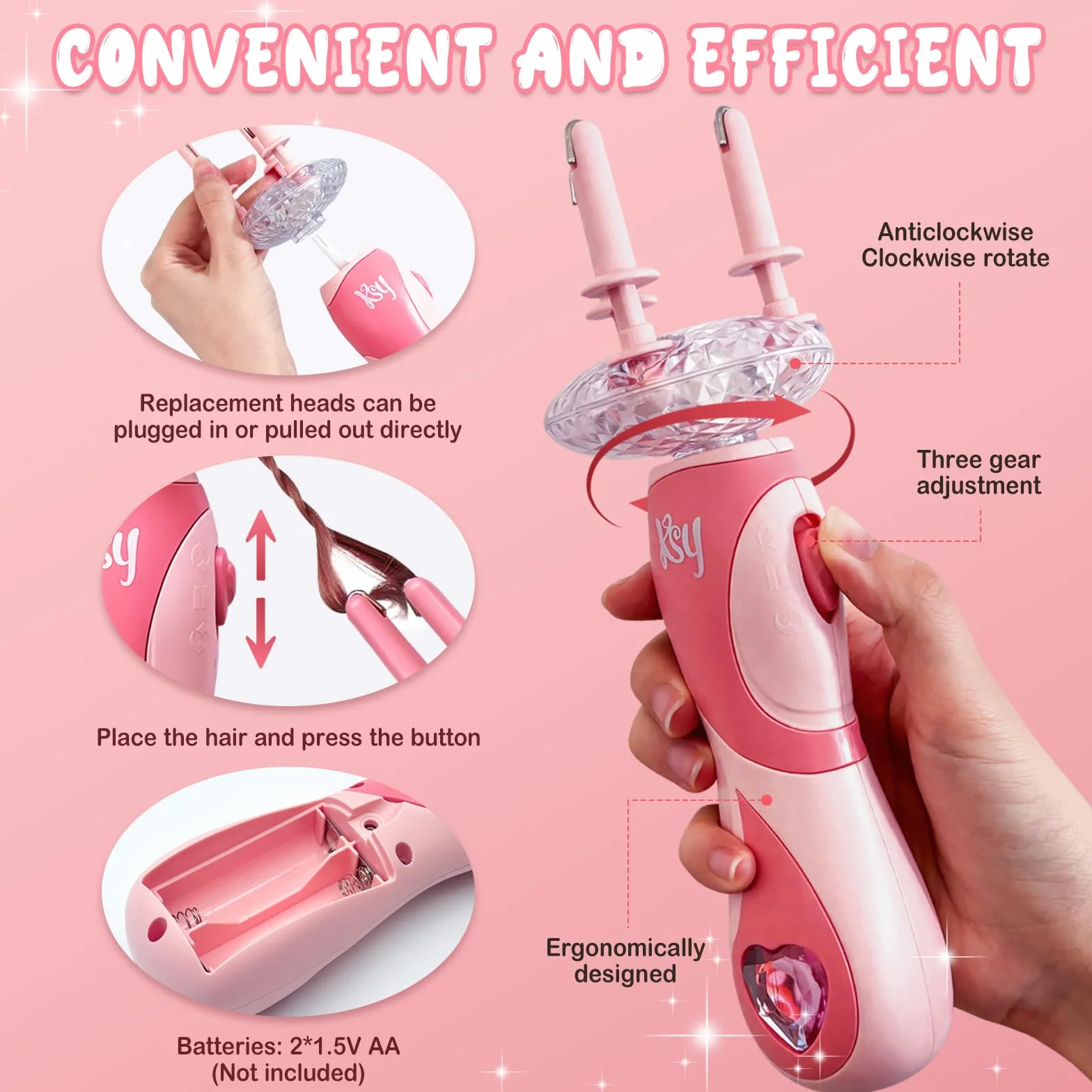 Machine à Tresser les Cheveux Automatique, Appareil à Tresser les Cheveux pour Fille, Kit Coiffure Enfant