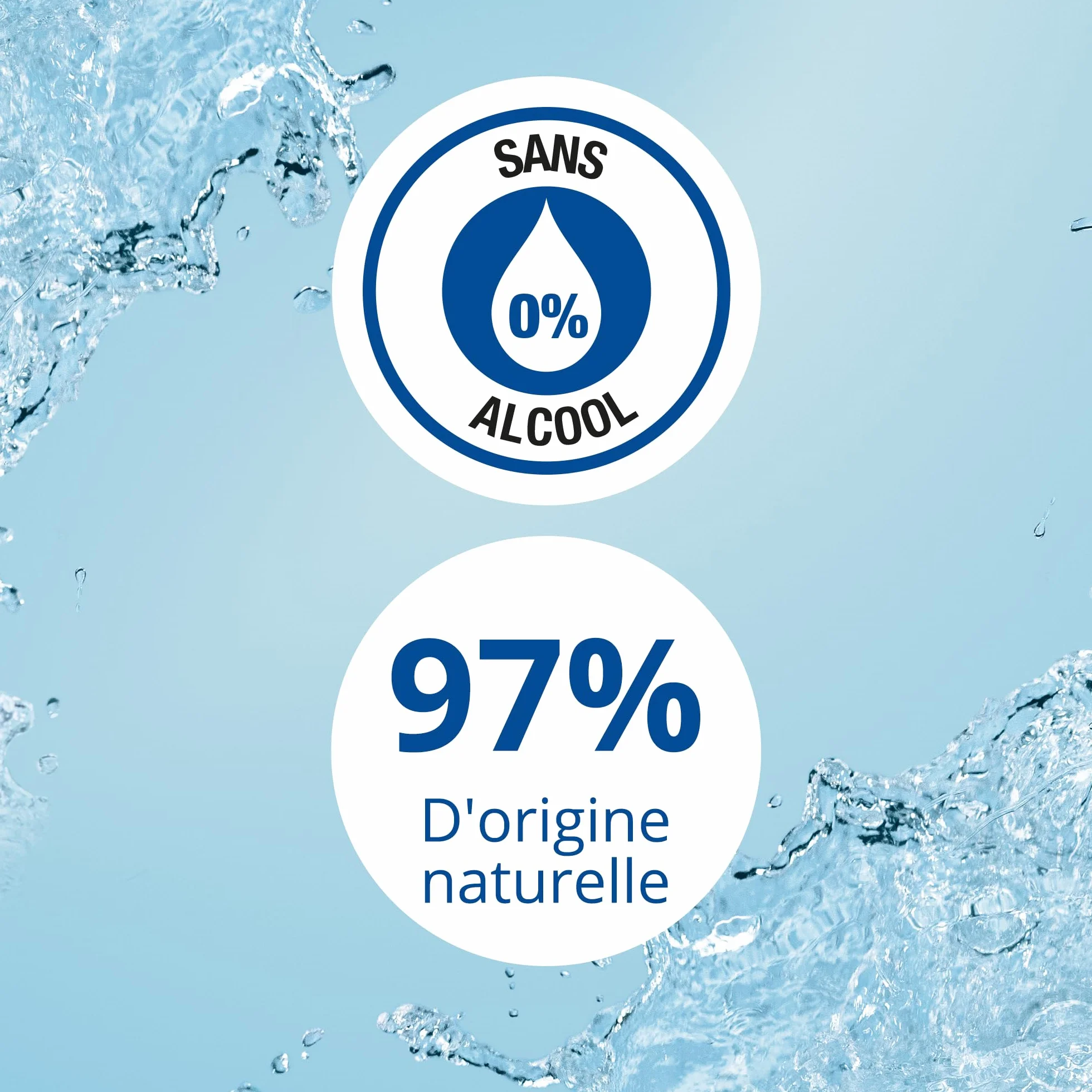 Bain de bouche sans alcool 500 ml arôme menthe lutte contre la mauvaise haleine 12 heures