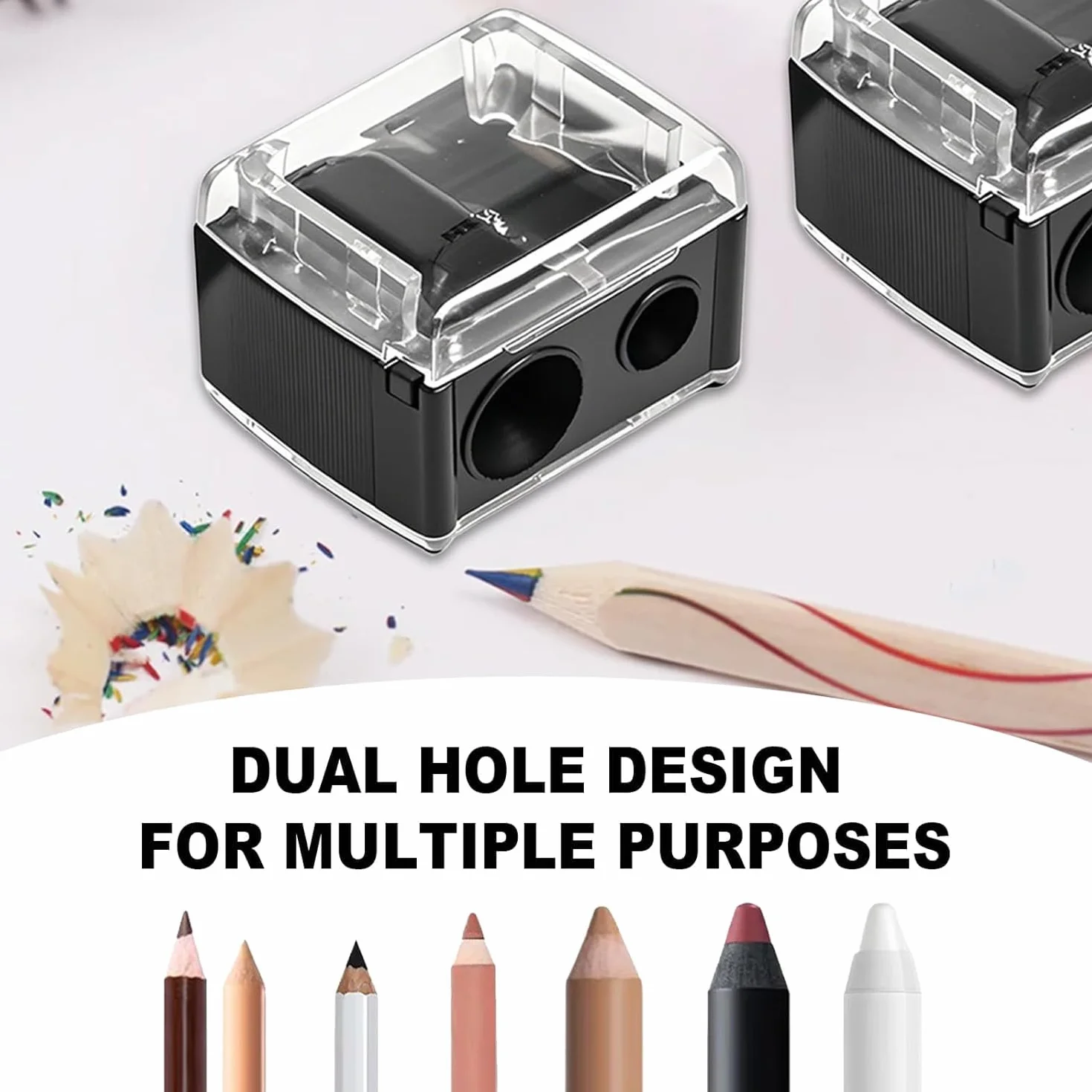 Taille Crayon Maquillage 4 Pièces Accessoires Universel Aiguiseur Cosmétique Eye-liner Sourcils
