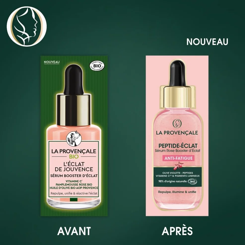 La Provençale Sérum Rose Booster d'Éclat Anti-fatigue Peptide-Éclat 30ml