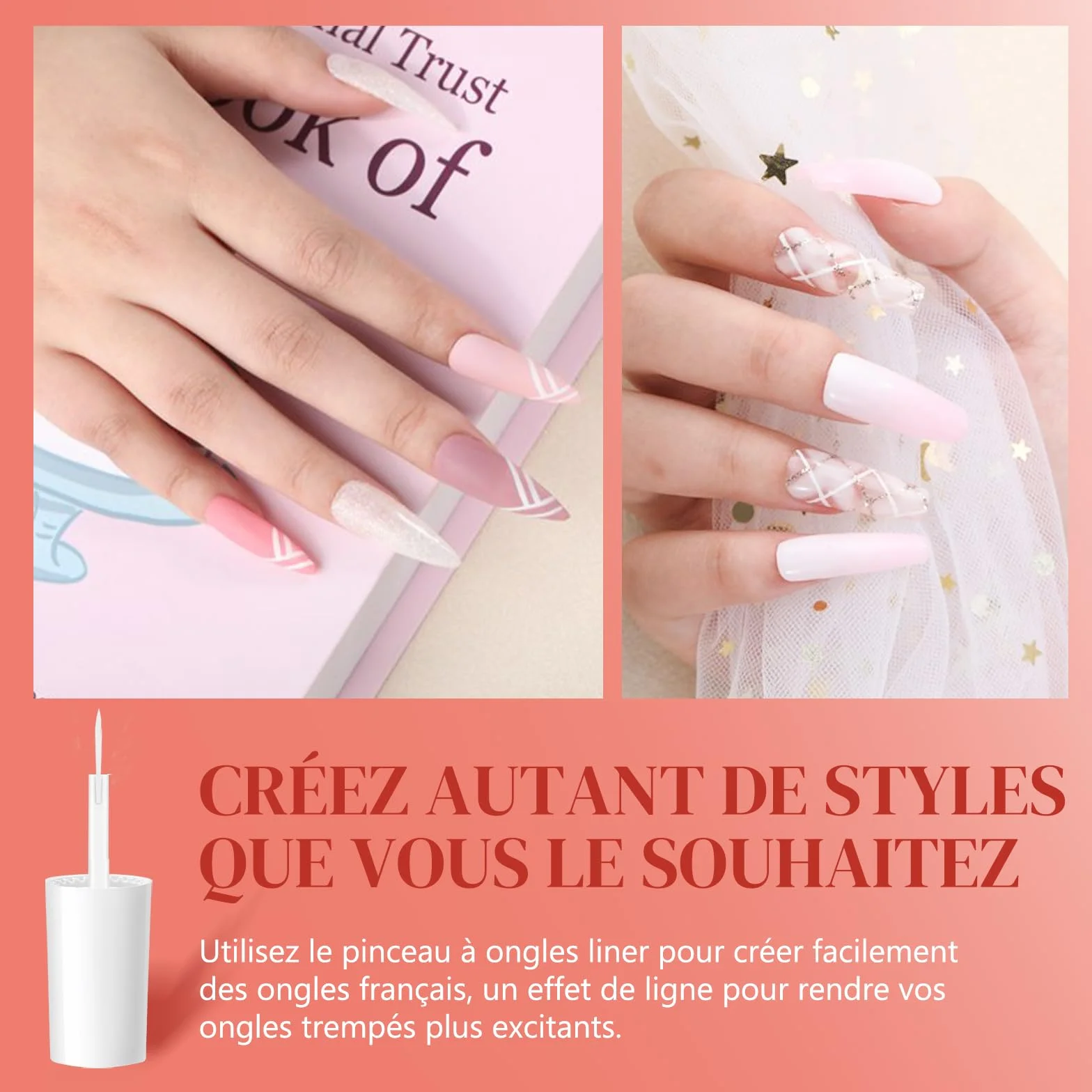 Aokitec Lot de 13 Poudres de Trempage Liquides – Kit d'Outils pour Ongles avec Adhésif, Activateur, Base, Couche de Finition Brillante
