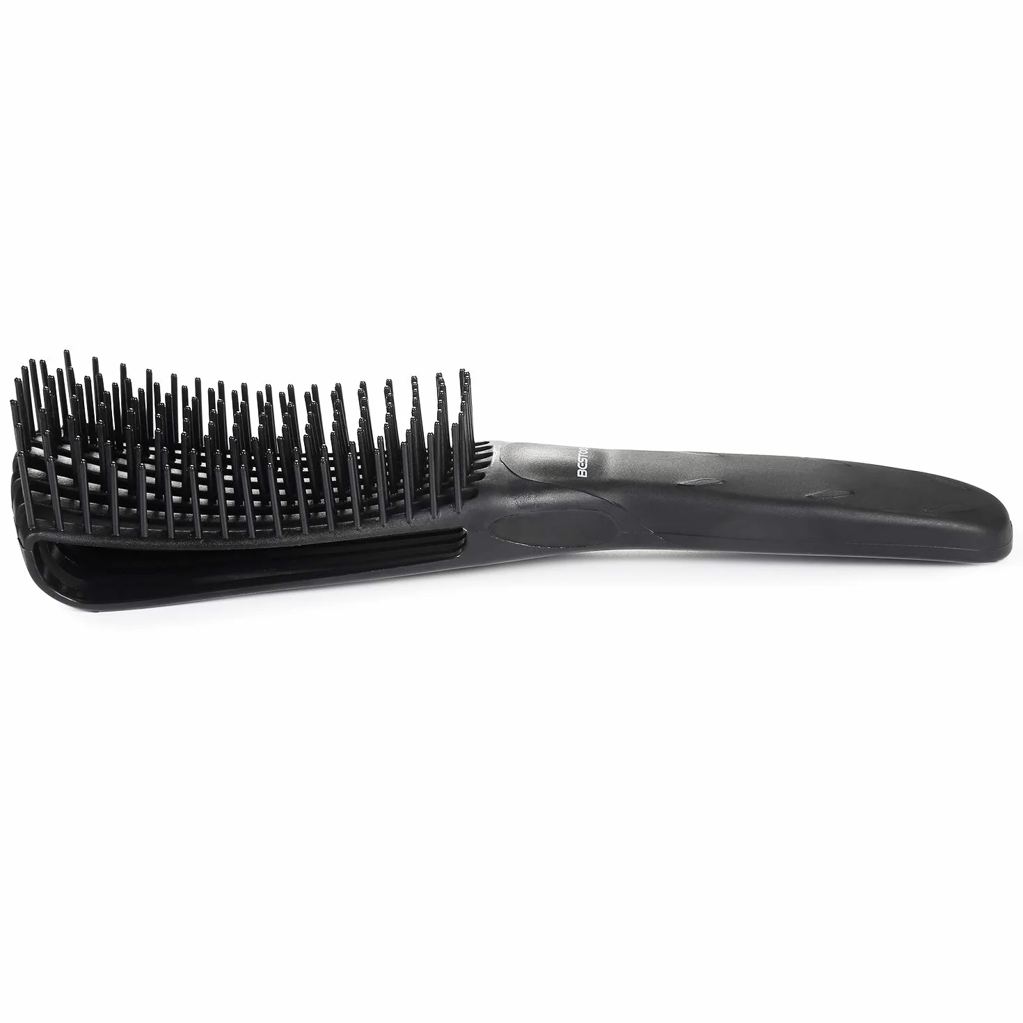 BESTOOL Brosse à cheveux naturels noirs, brosse à démêlage pour cheveux bouclés afro, idéale sur cheveux mouillés ou secs