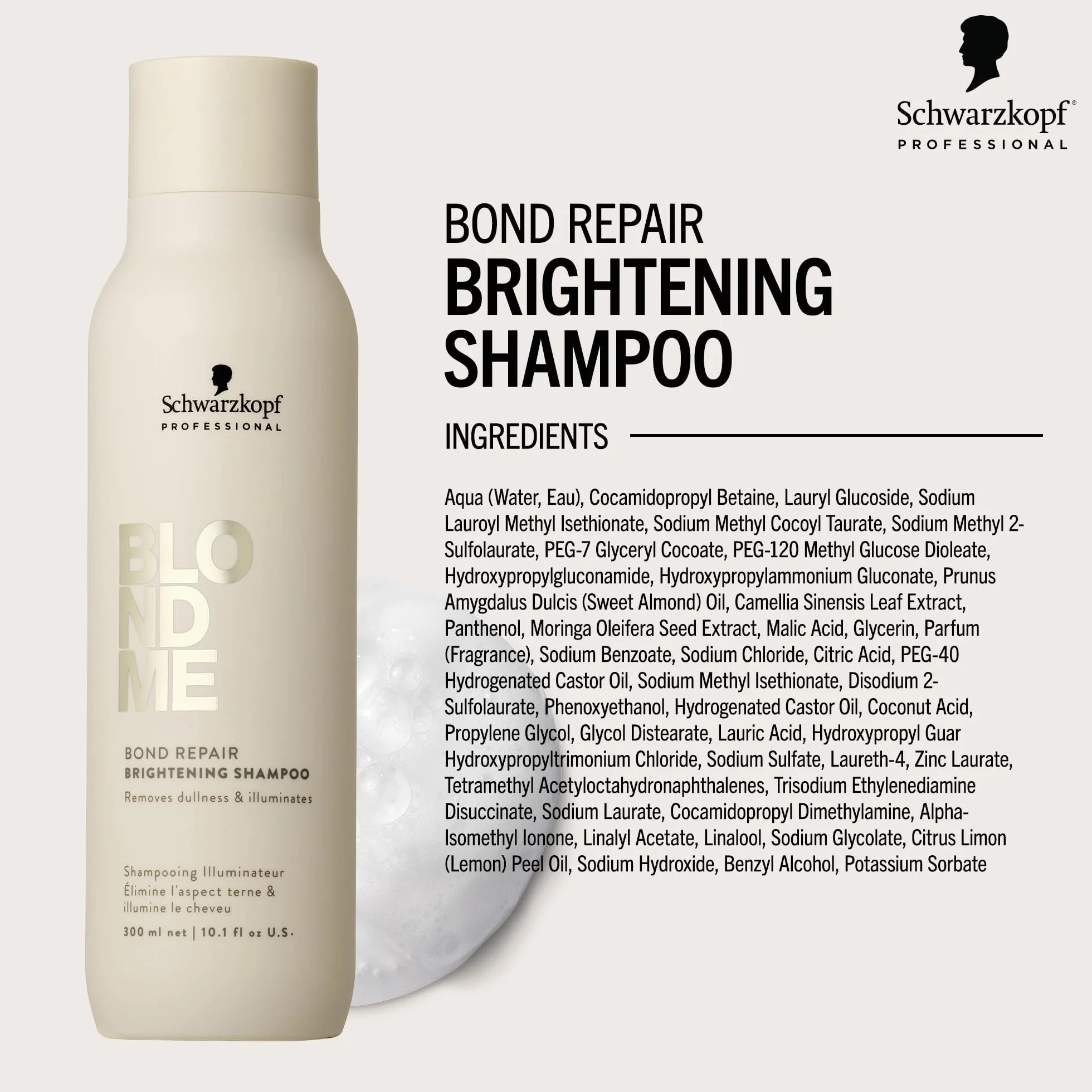 NOVA ENGEL Blondme Bond Repair Champú Iluminador 1000 ml