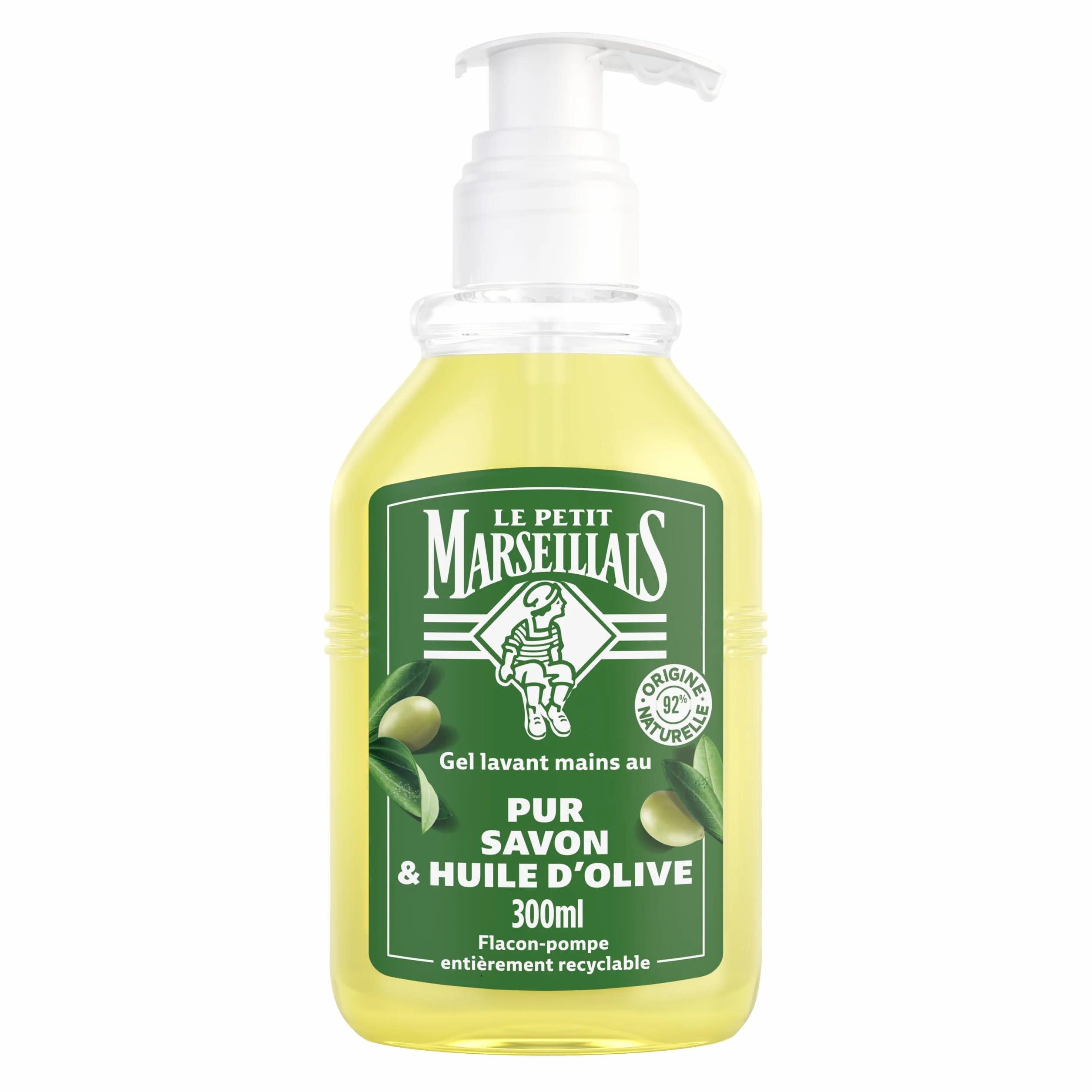 Le Petit Marseillais Gel Lavant Mains Pur Savon & Huile d'Olive 300 ml Savon Mains pH Neutre