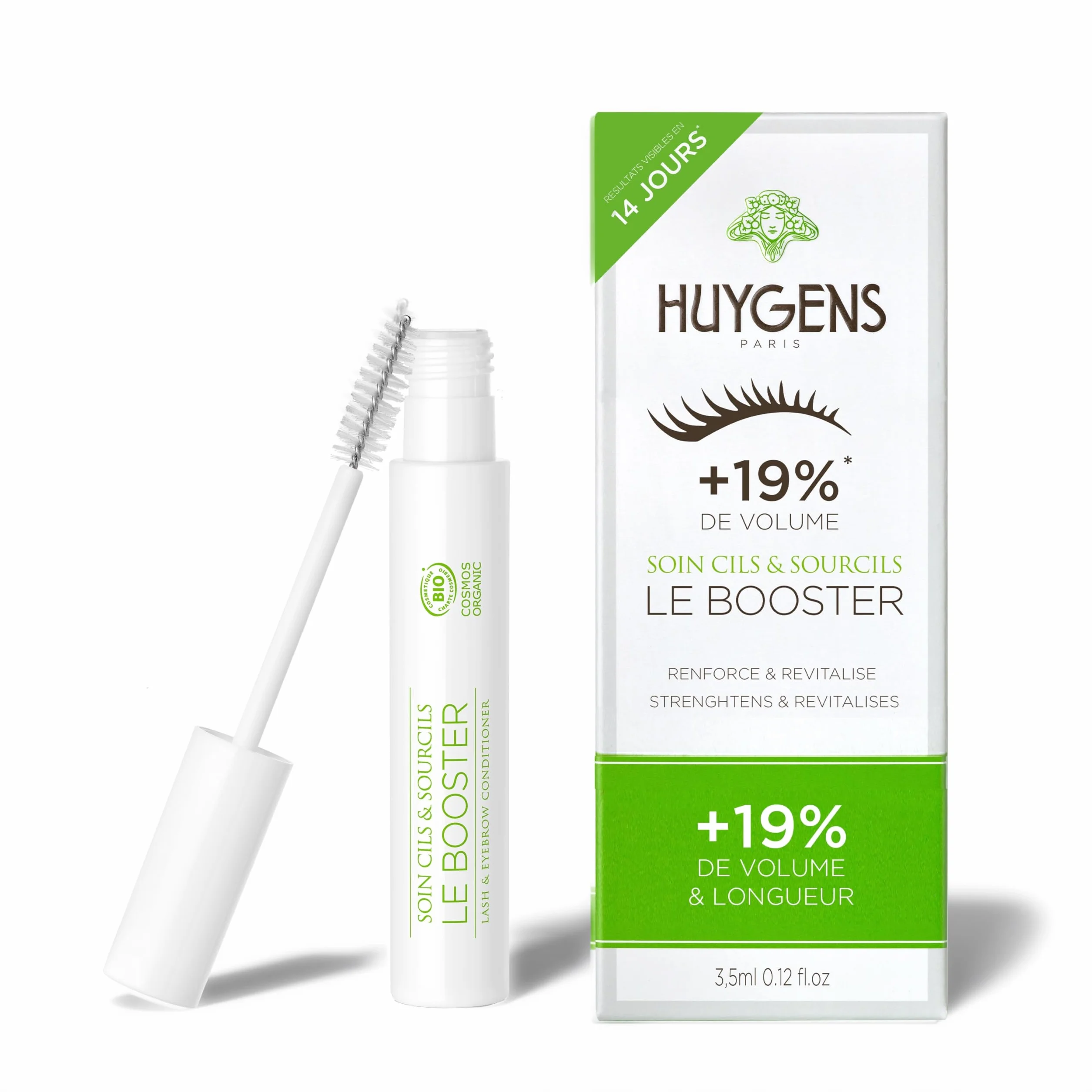 HUYGENS Sérum Cils & Sourcils au Ricin Bio – Soin Fortifiant & Pousse
