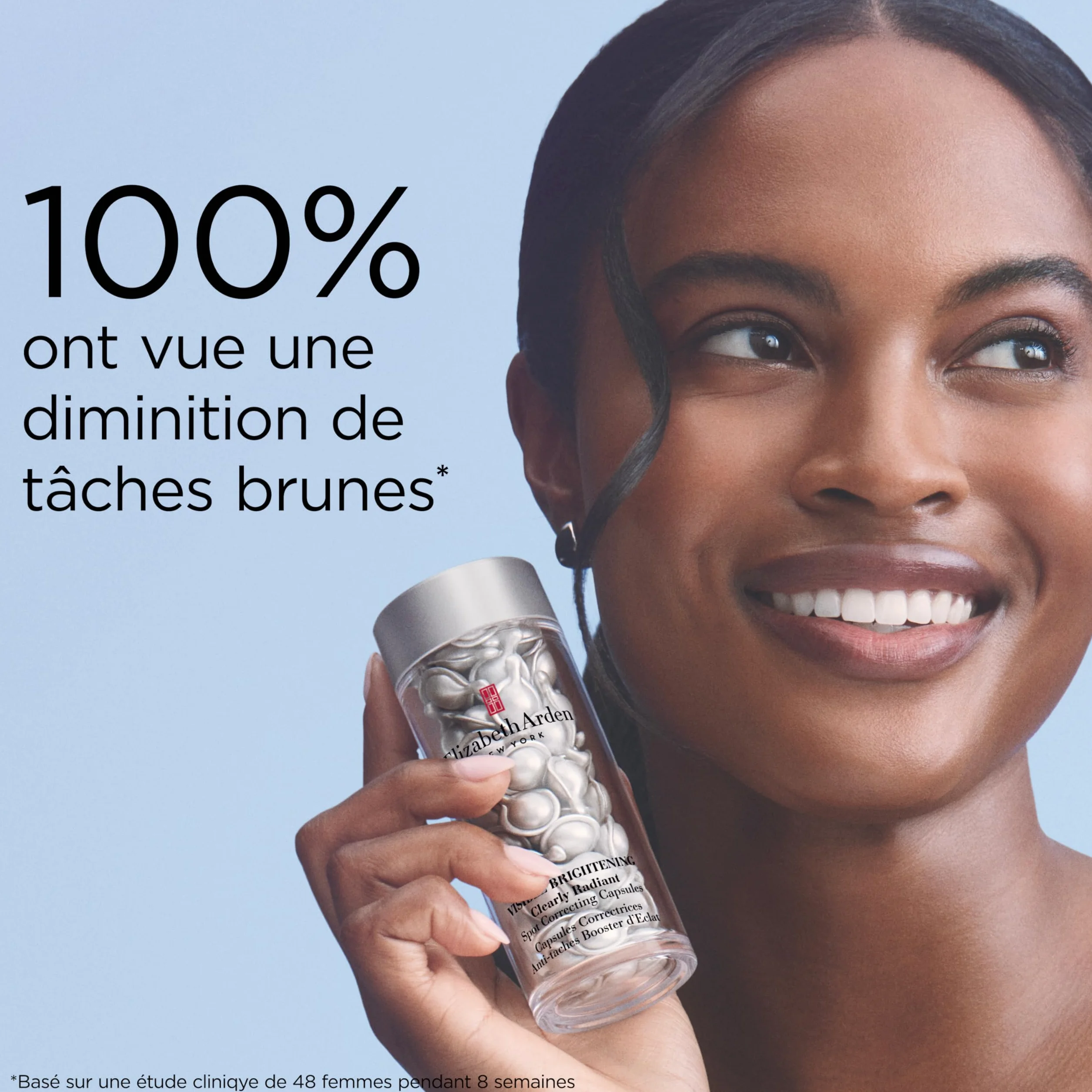 Elizabeth Arden, Visible Brightening Capsules Sérum Correctrices Anti-taches Booster d’Éclat, Serum visage, Soin skincare anti taches brunes, Lisse le teint, Eclat