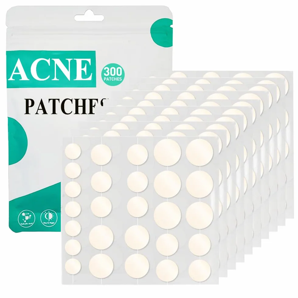 Patch Acne Pimple Anti-Acné Imperméable Autocollants Hydrocolloïde 300PCS