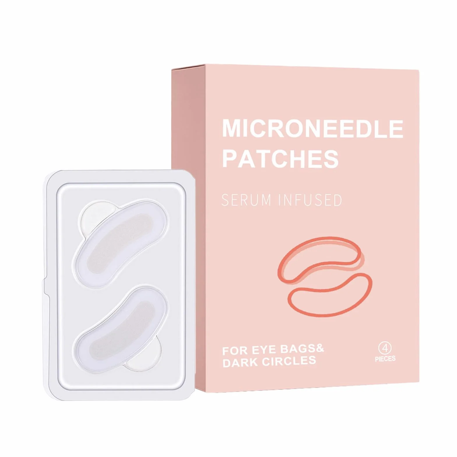 Patchs pour yeux à micro-aiguilles hydratants éclaircissants soins peau accessoire beauté