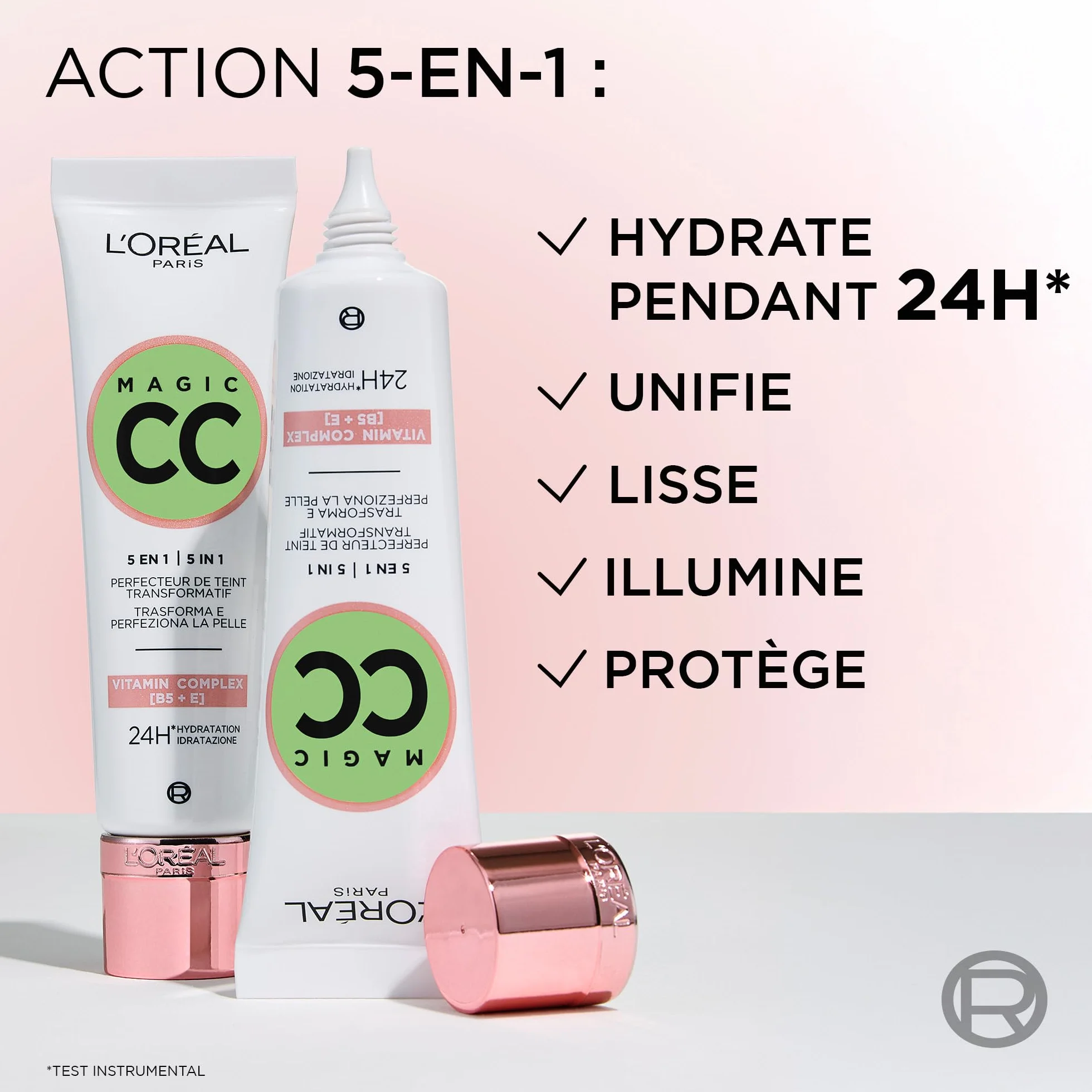 L'Oréal Paris CC Crème 5-en-1 Anti-Rougeurs Hydratation 24H Peaux Sensibles 30 ml