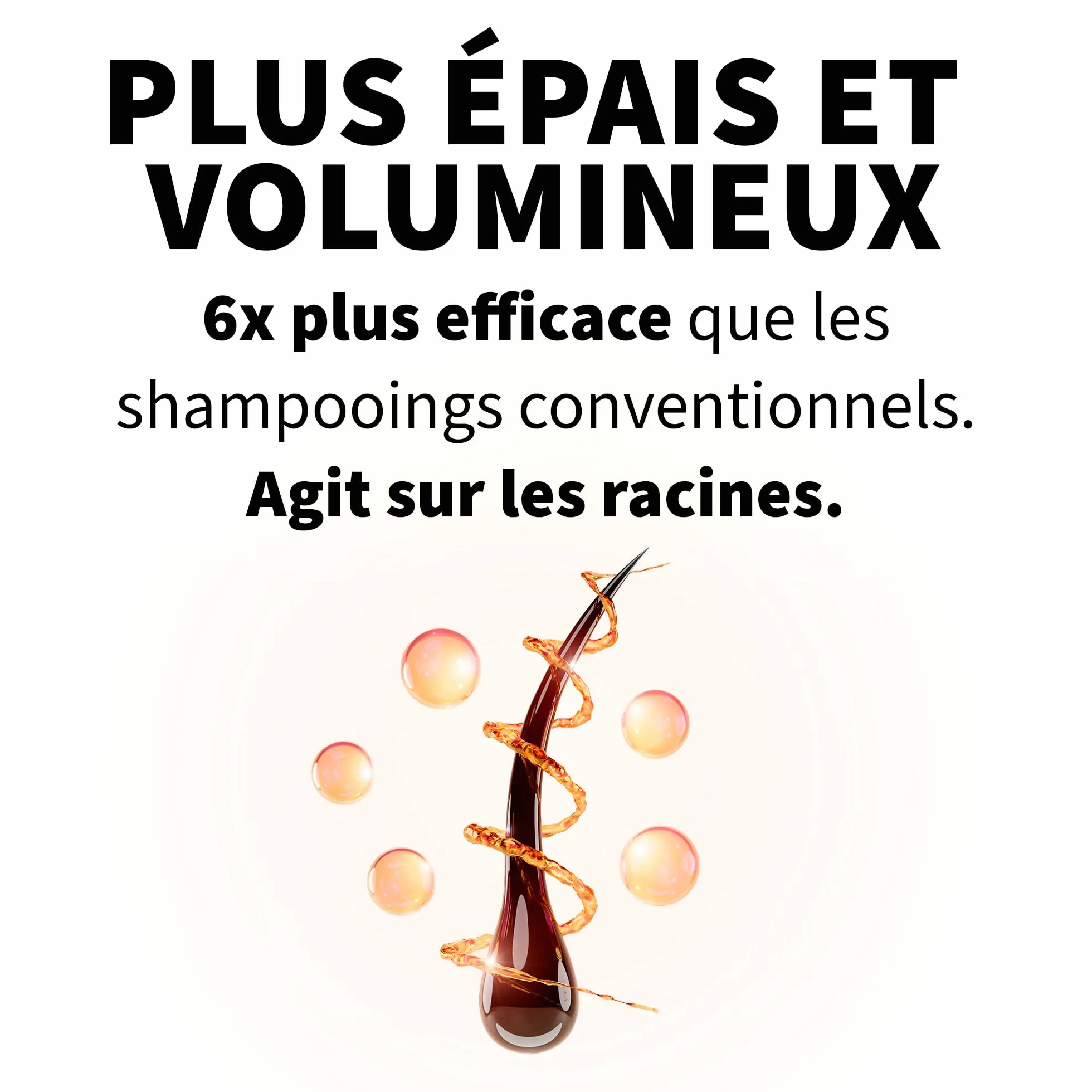 Shampooing Oignon, Caféine et Huile de Ricin pour Cheveux Antipelliculaire Volume Capillaire et Barbe Anti Chute Hydratant Croissance des Cheveux SANS SULFATE 3 x 200 ml