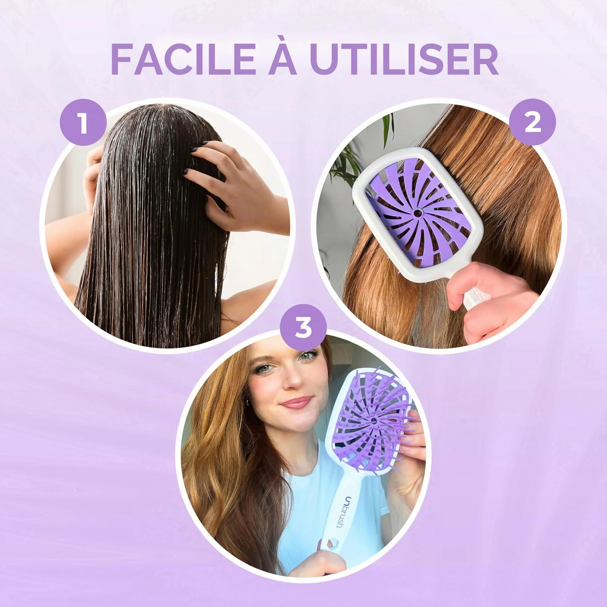 FHI Heat UNbrush Plus Brosse démêlante 84 poils UltraFlex antistatique ventilée