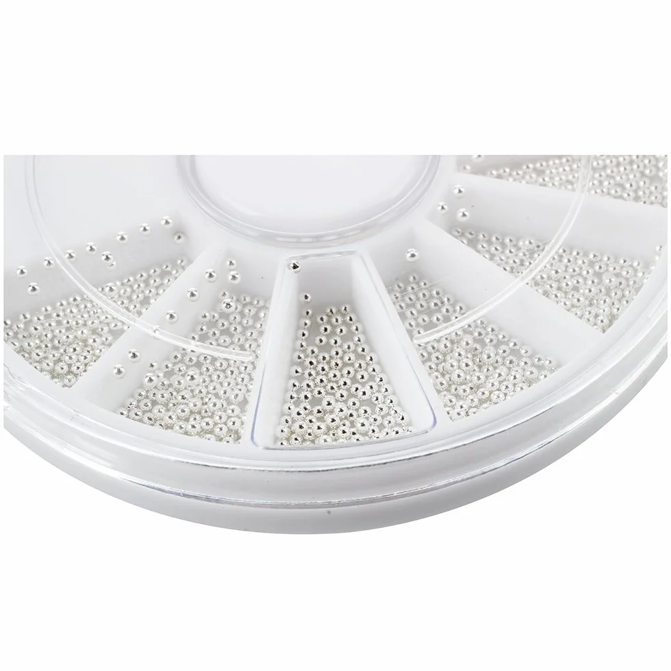 Micro Bille Perle Beads Or Argent Nail Art 300pcs