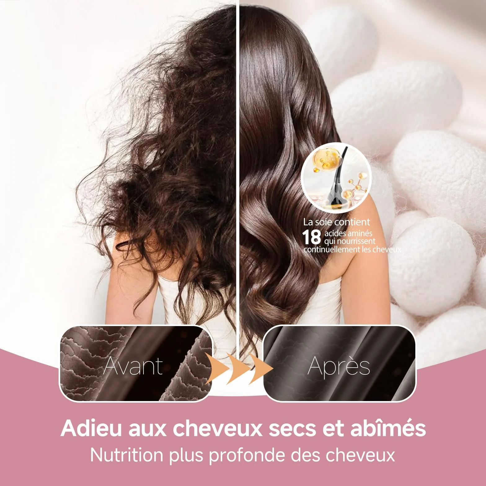 Umisleep Bonnet Soie Cheveux Nuit avec Doublure Soie de mûrier 22 Momme – Double Couche, Grande Taille pour Cheveux Longs ou bouclés, Bande Large réglable, Ultra-Doux, Noir+Violet