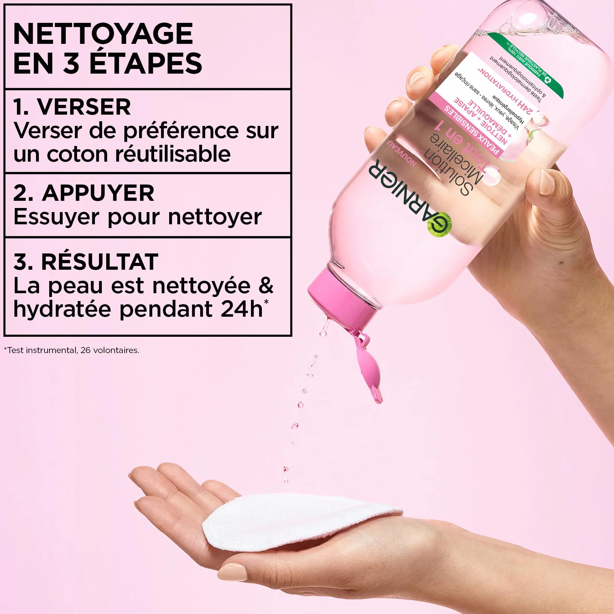 GARNIER Skin Active Solution Micellaire Tout-En-1 400 ml Peaux Sèches & Sensibles