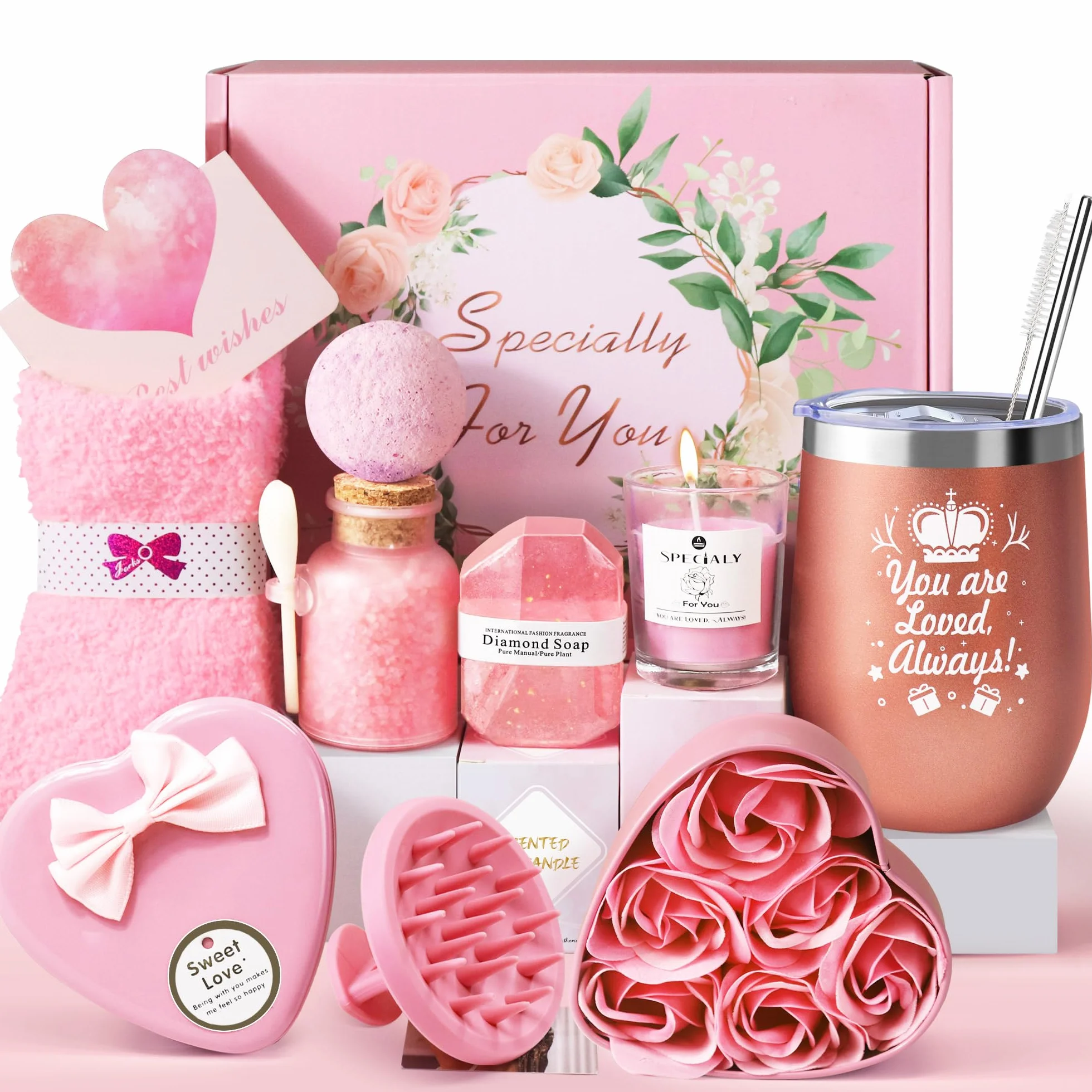 LIVEHITOP Coffret Cadeau Femme Anniversaire Original Personnalisé Noël Fête des Mères Saint-Valentin