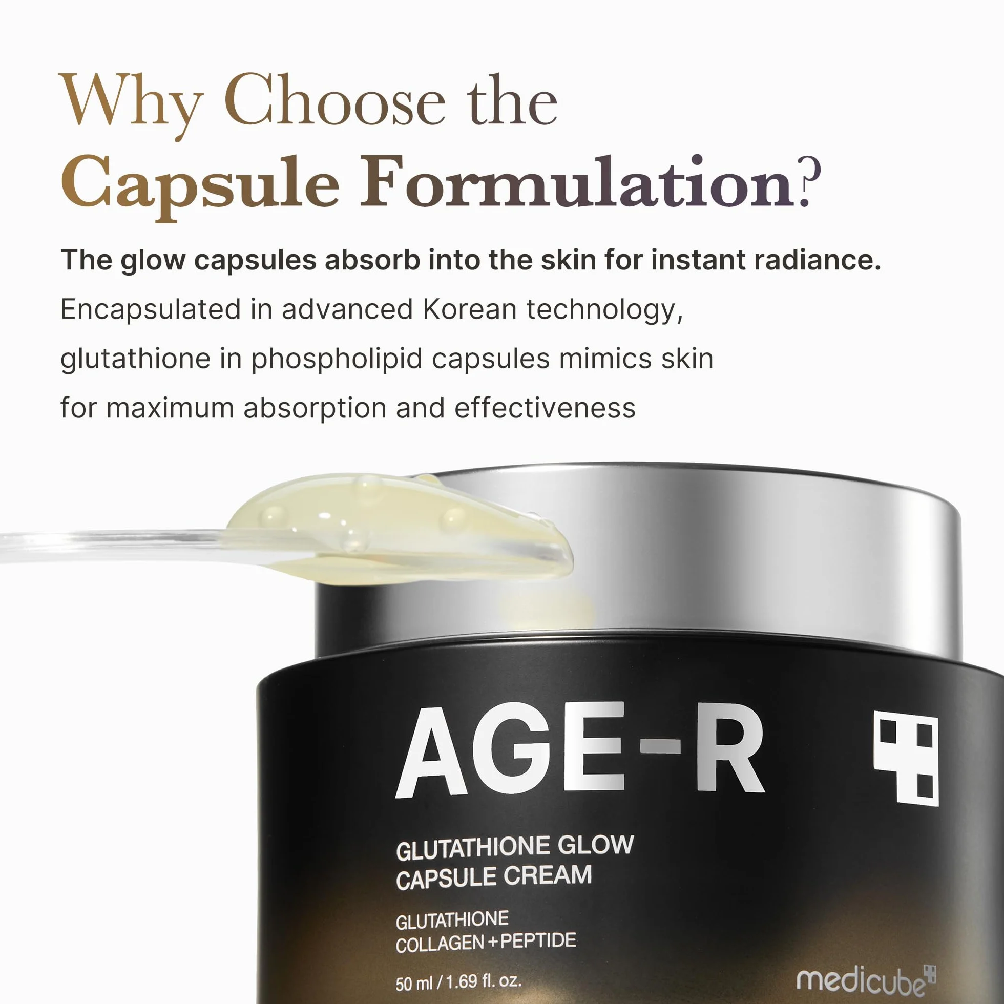 Medicube AGE-R Glutathion Glow Capsules Cream 50 ml – Capsule Cream