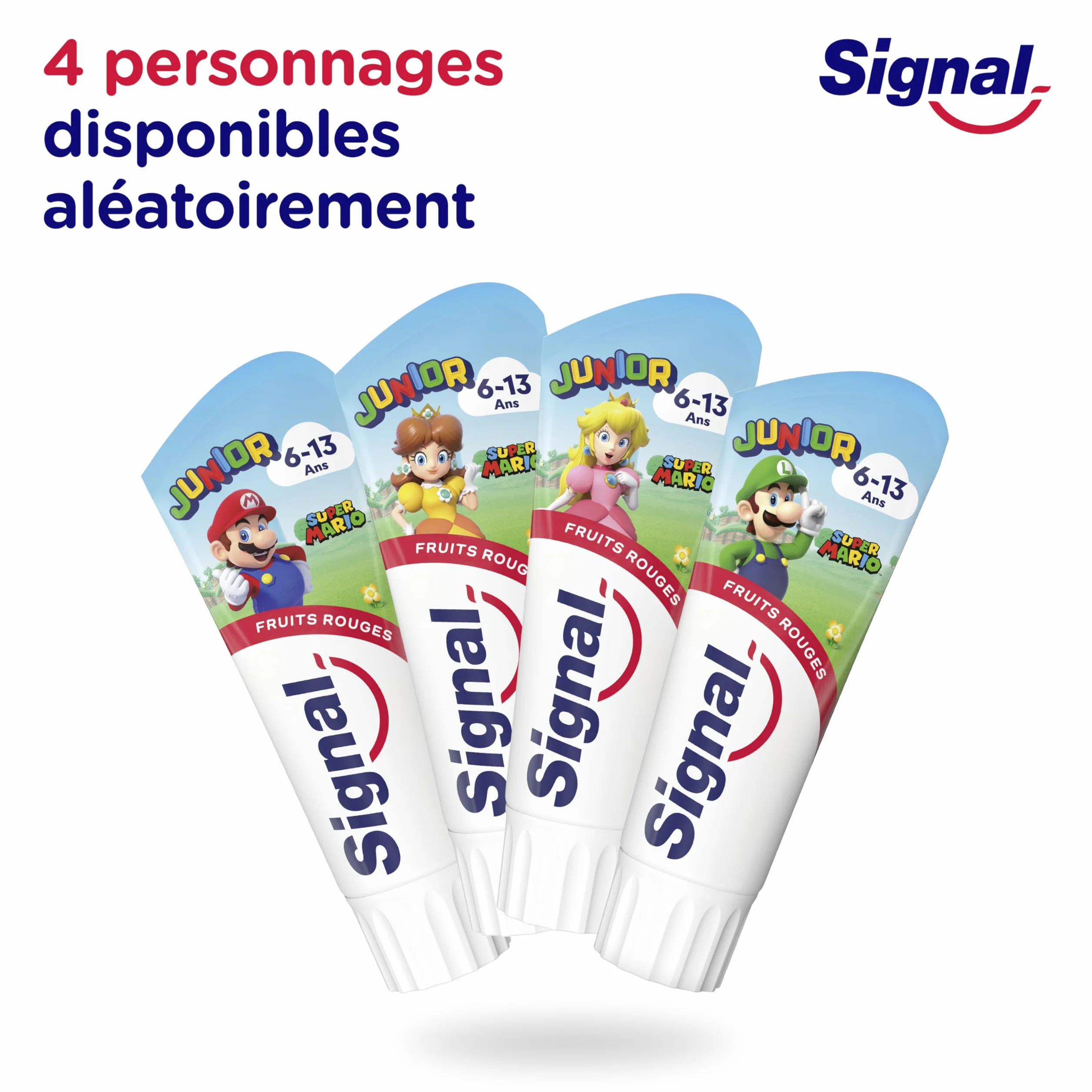 Signal Dentifrice Enfant Super Mario Fruits Rouges 6-13 ans 2x75ml
