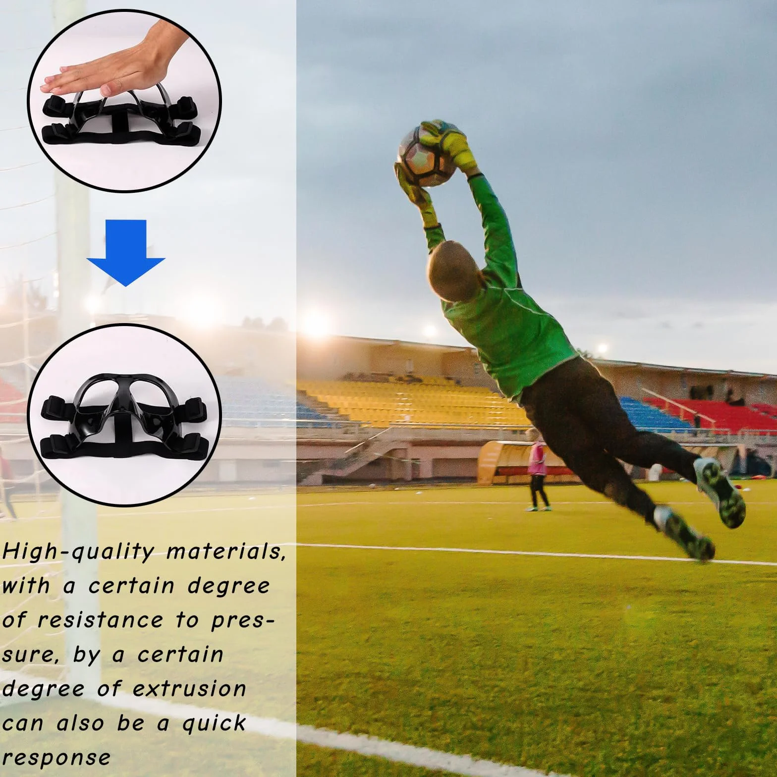 Masque nasal pour sport fracture nasale petite taille rembourrage enfants adolescents bande élastique réglable