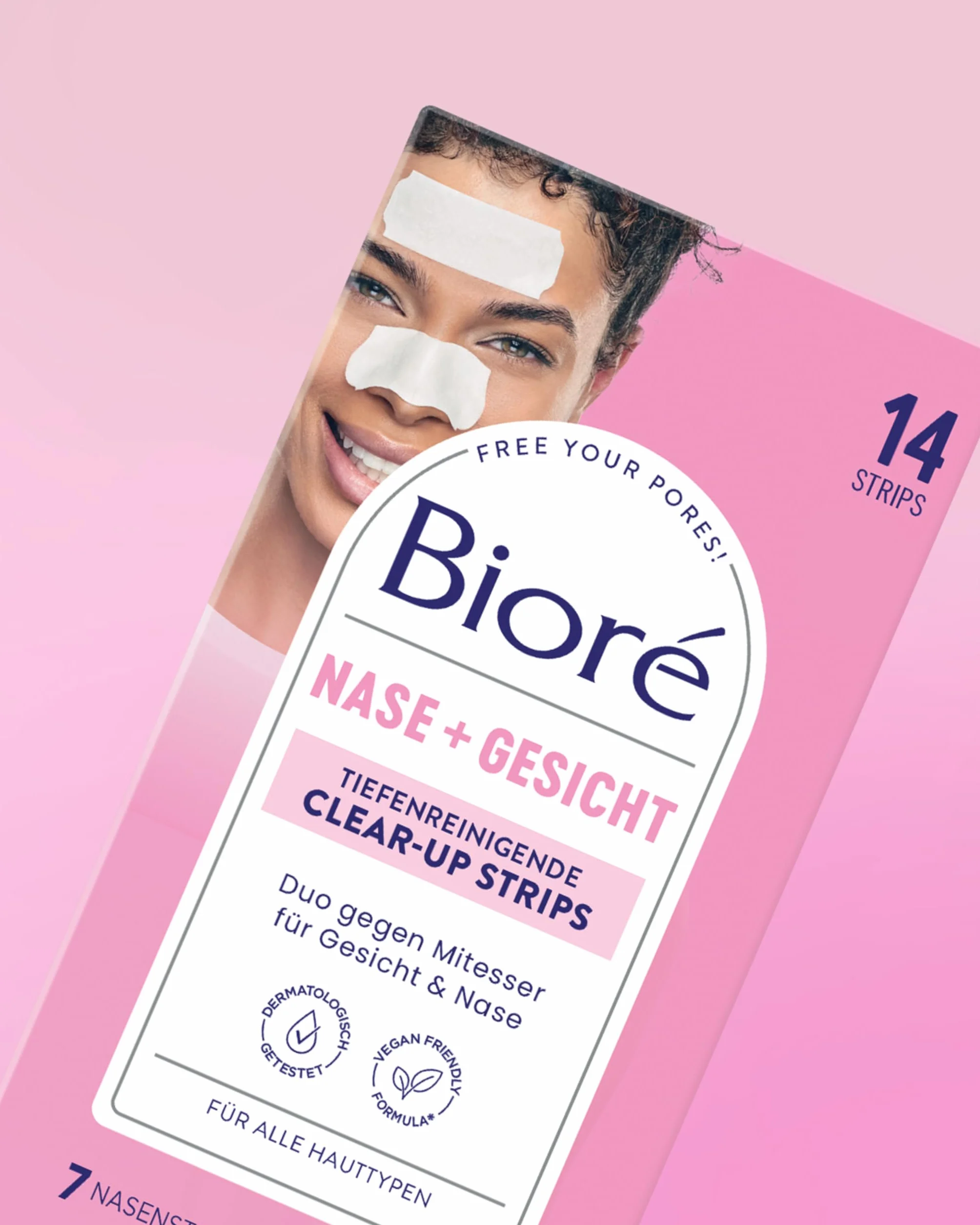 BIORÉ Patchs Ultra Purifiants à l'Hamamélis anti-points noirs pour le nez - boîte de 7