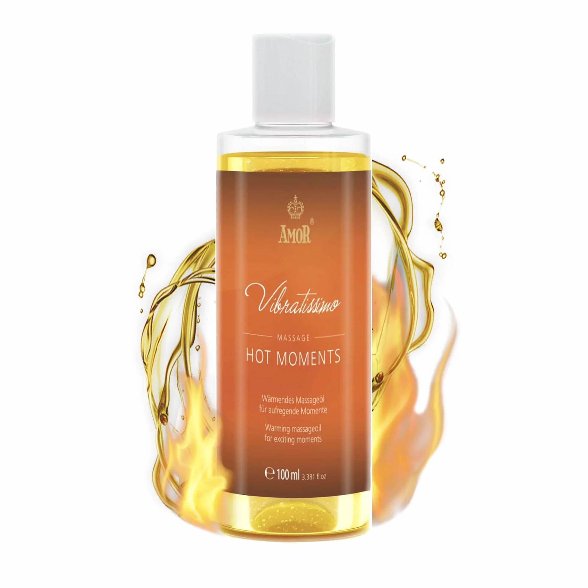 Vibratissimo Hot Moments huile de massage chauffante et apaisante 100 ml