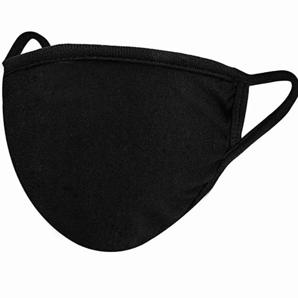 Masque de protection 100% Coton Lavable Réutilisable Noir
