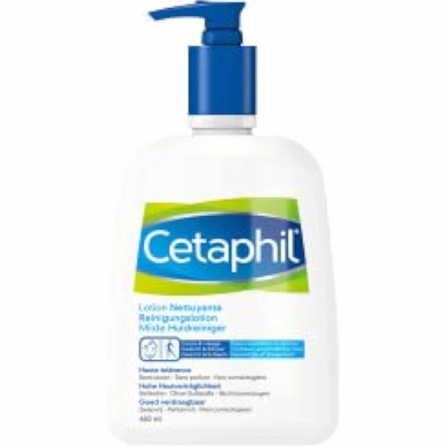 CETAPHIL Lotion Nettoyante - Sans Savon - Sans Parfum - Non Comédogène GENTLE SKIN CLEANSER - 460 Ml