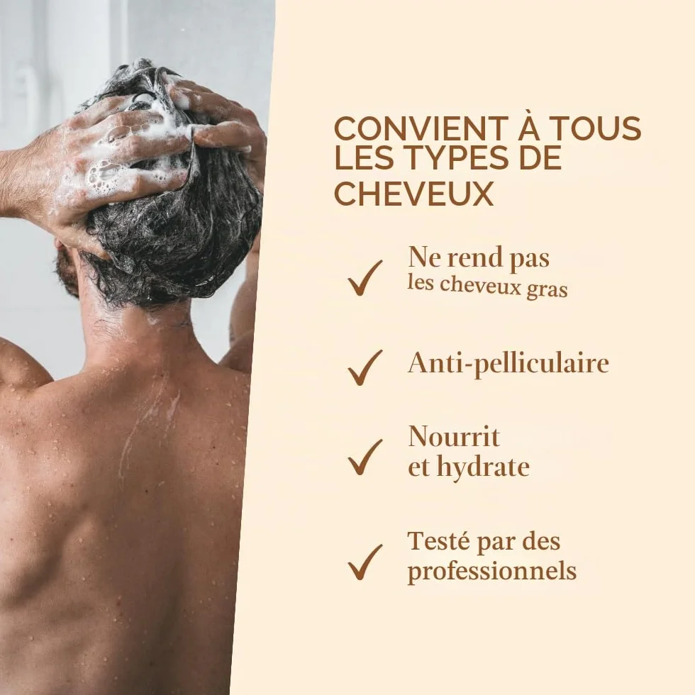 Shampooing Organique Anti-Chute, Croissance Rapide, Anti-Pelliculaire, Hydratant | Sans Sulfates/Parabens/Silicones | Tous Types de Cheveux, 5000 ml