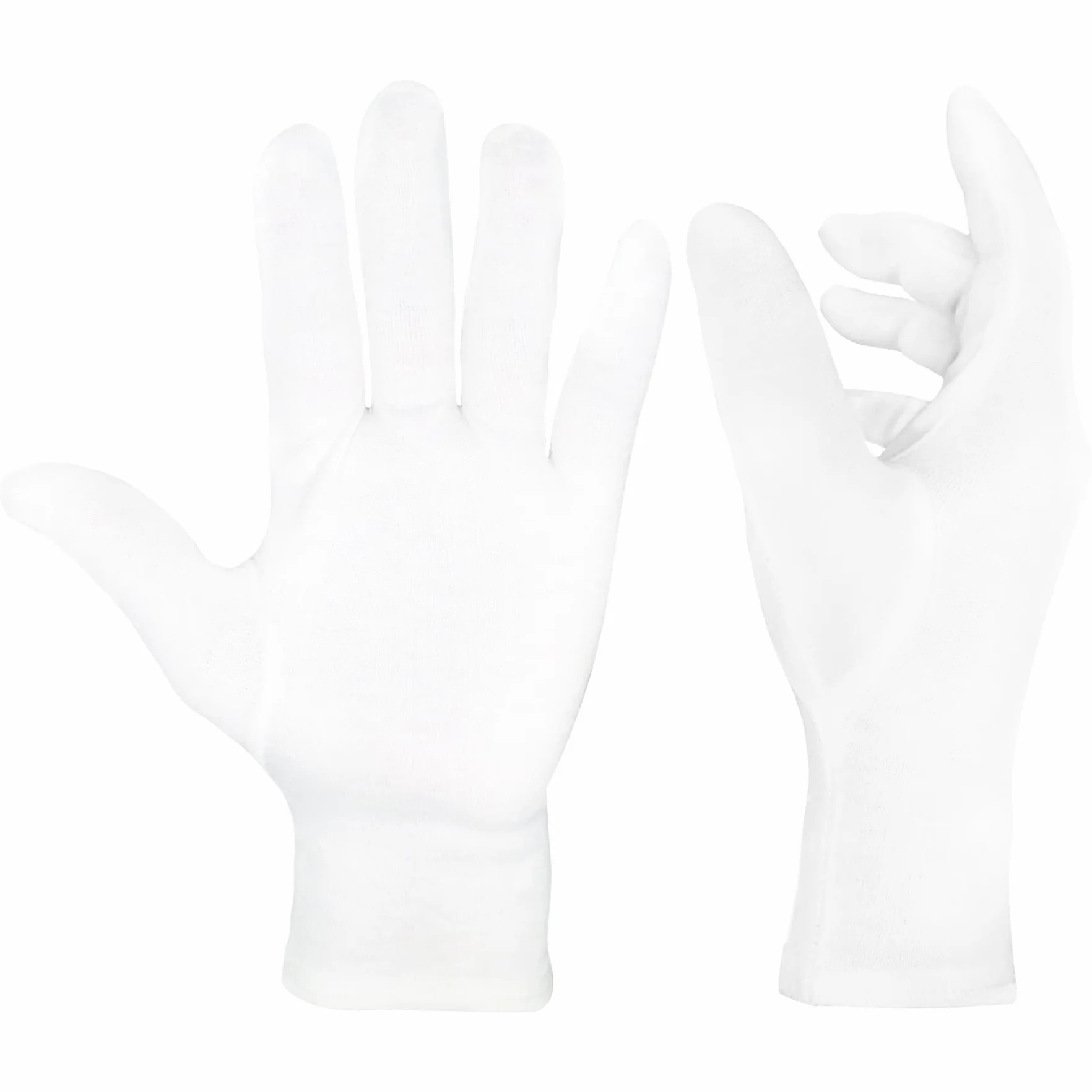 2, 6 ou 12, Gants en Coton, Gants Hydratants, Doux, Élastiques, Soins des Mains, Confortables, Mime, Bijoutier, Serveur, Costume, Blanc ou Noir.