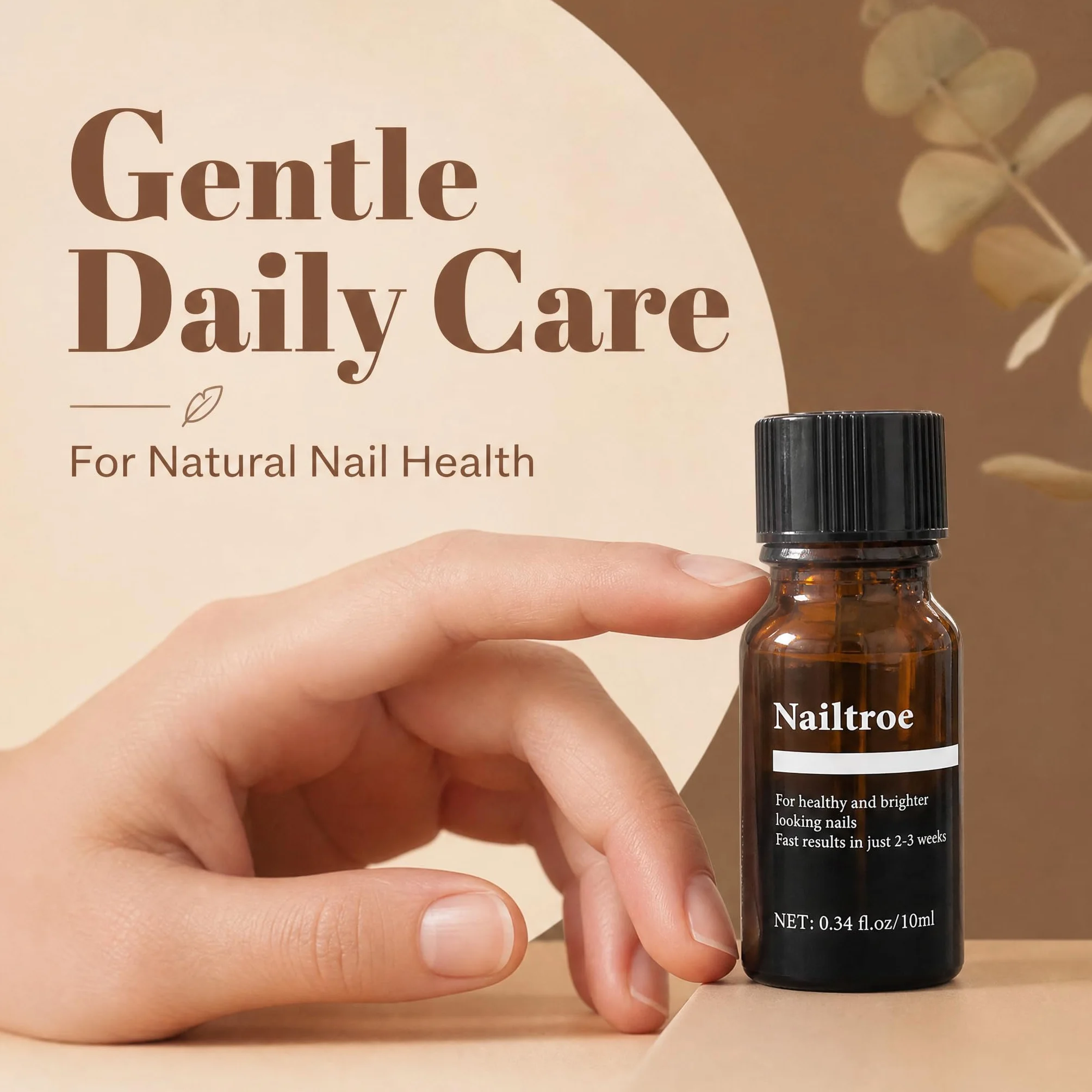 Mycose Ongles des Pieds - Traitement Antifongique Puissant, Soin Réparateur pour Ongles Abîmés, Nailtroe Formule Purifiante et Protectrice sans Colorants, 10ml