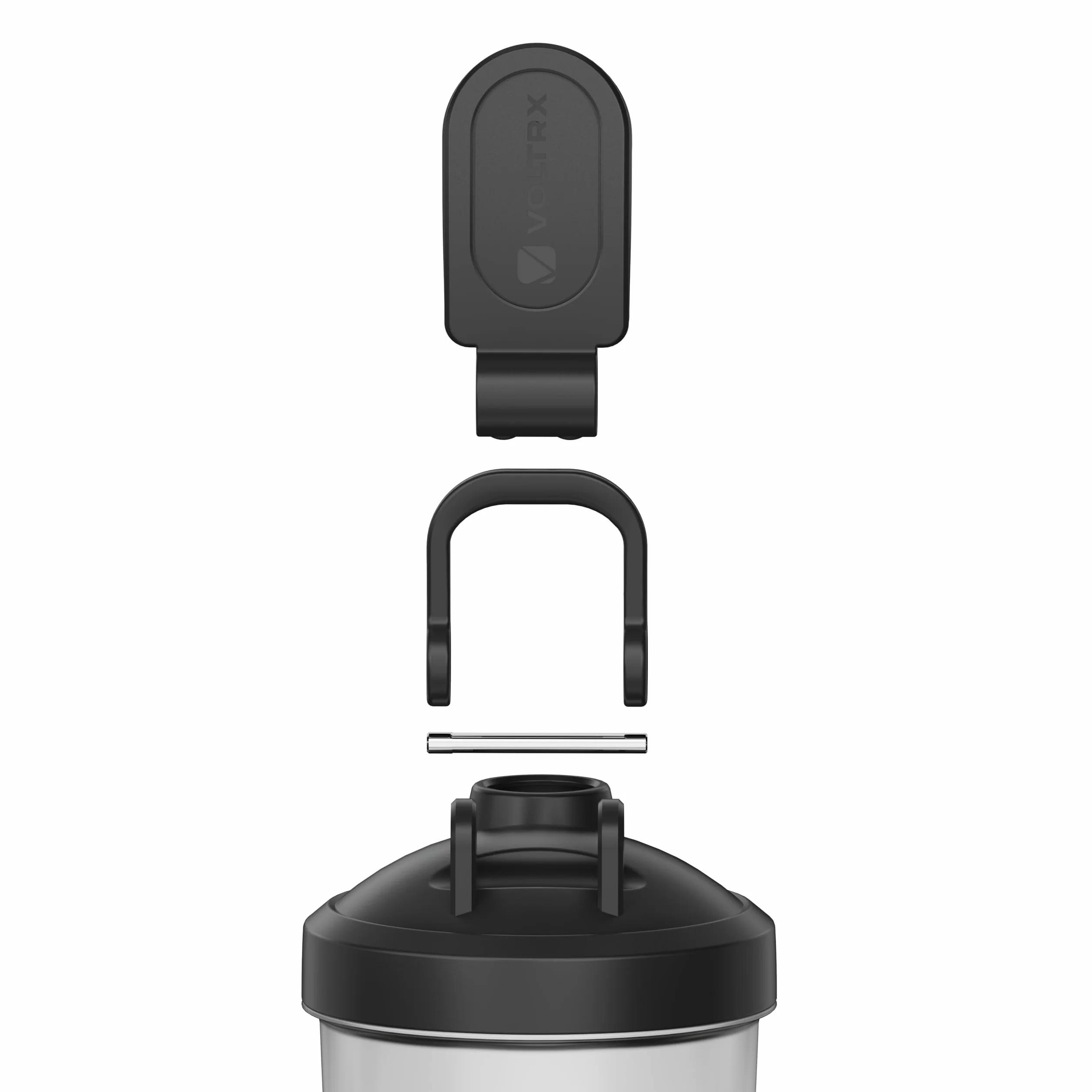 VOLTRX Titanus Bouteille shaker de protéines électrique rechargeable USB C 600 ml sans BPA