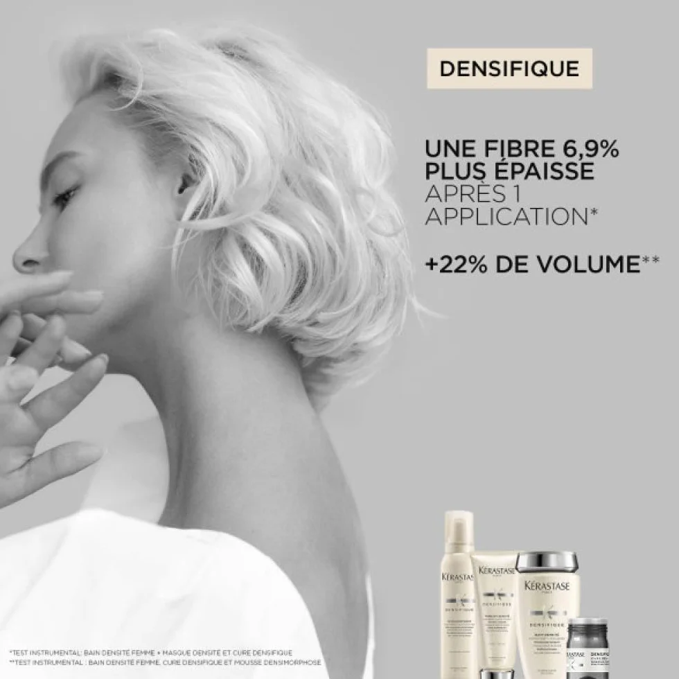 KÉRASTASE Densifique Cure Anti-Chute Intensive 42 Ampoules 6ml Traitement Sans Rinçage Cheveux Affinés
