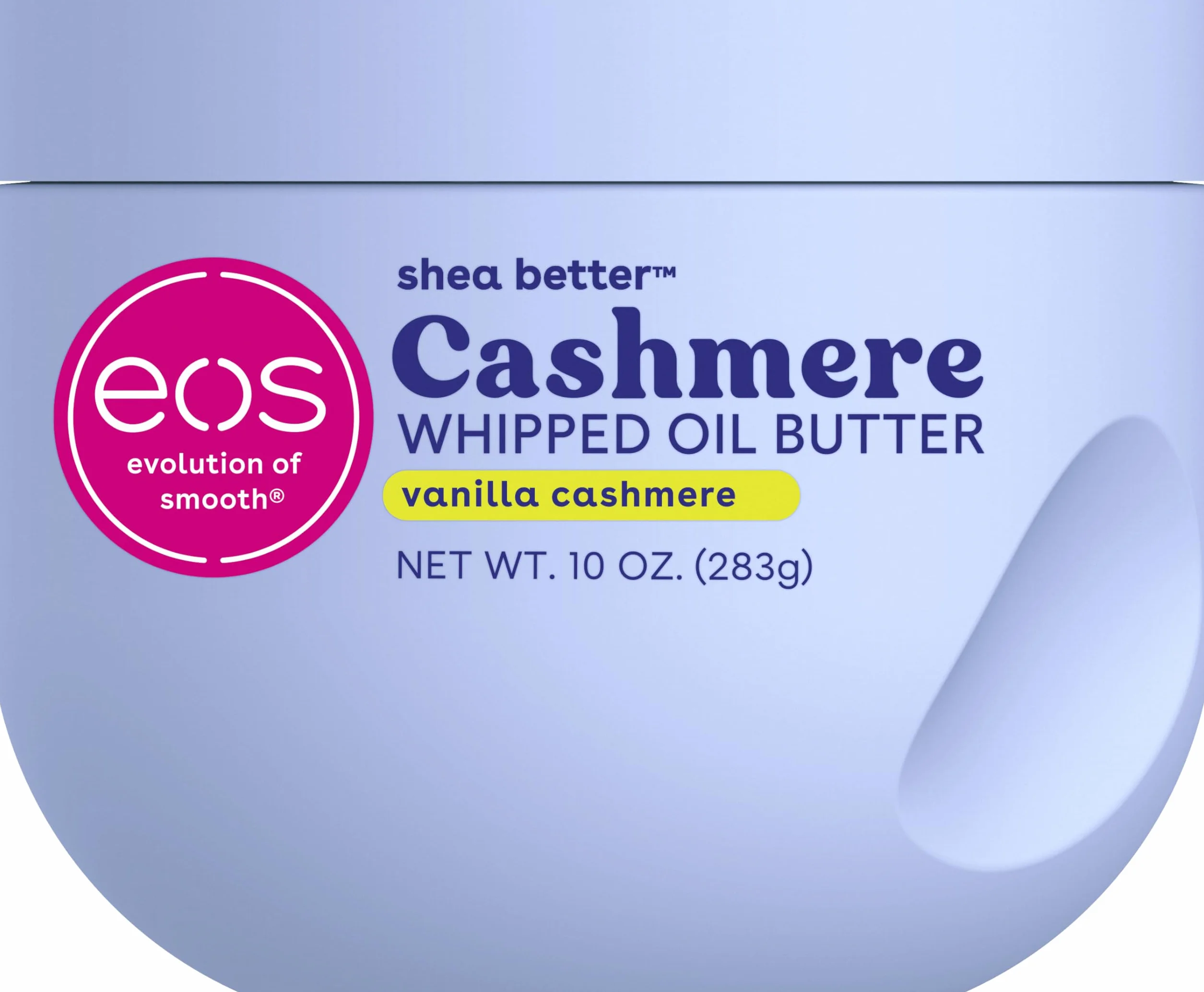 eos Beurre corporel à l'huile de cashmere Whipped Oil - Vanilla Cashmere 72 heures - Beurre corporel riche - Pour peaux sèches - 283 g