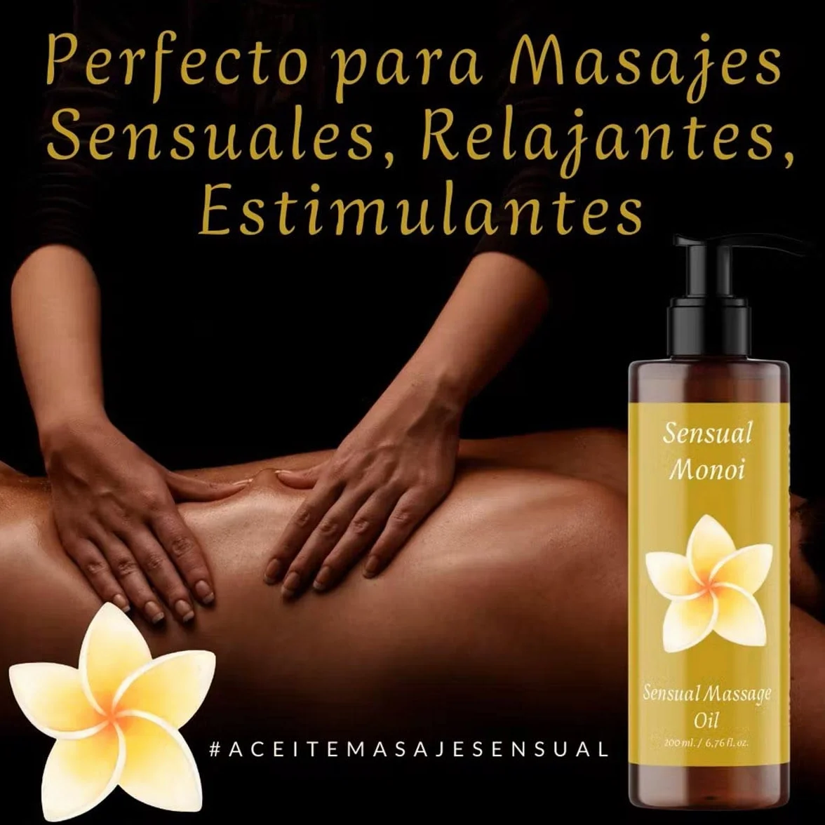 Huile de Massage Relaxante BIO au Monoï 200ml